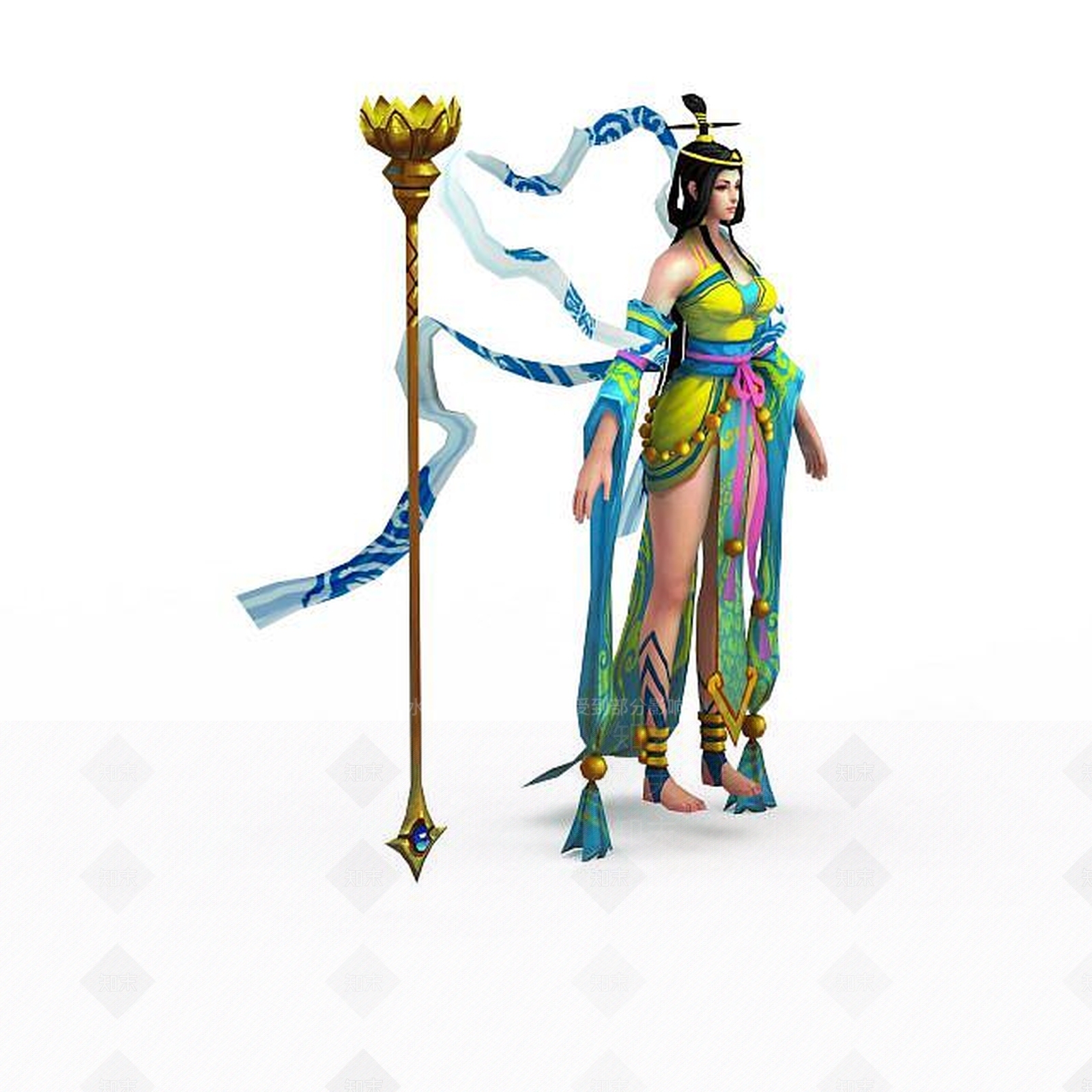 现代仙侠人物3D模型下载【ID:1199154158】