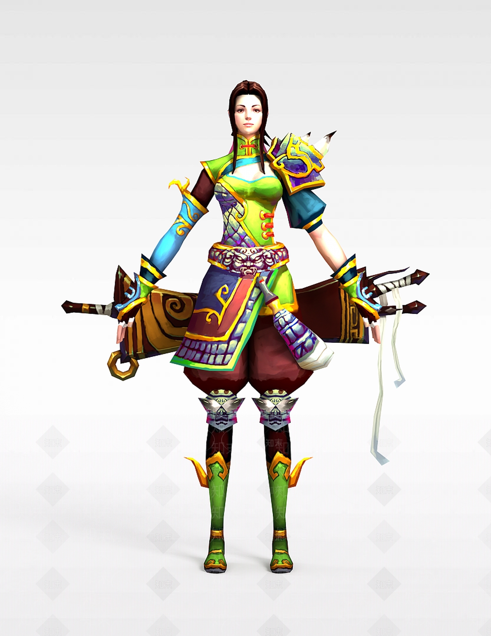 现代大型网游人物3D模型下载【ID:1199154418】