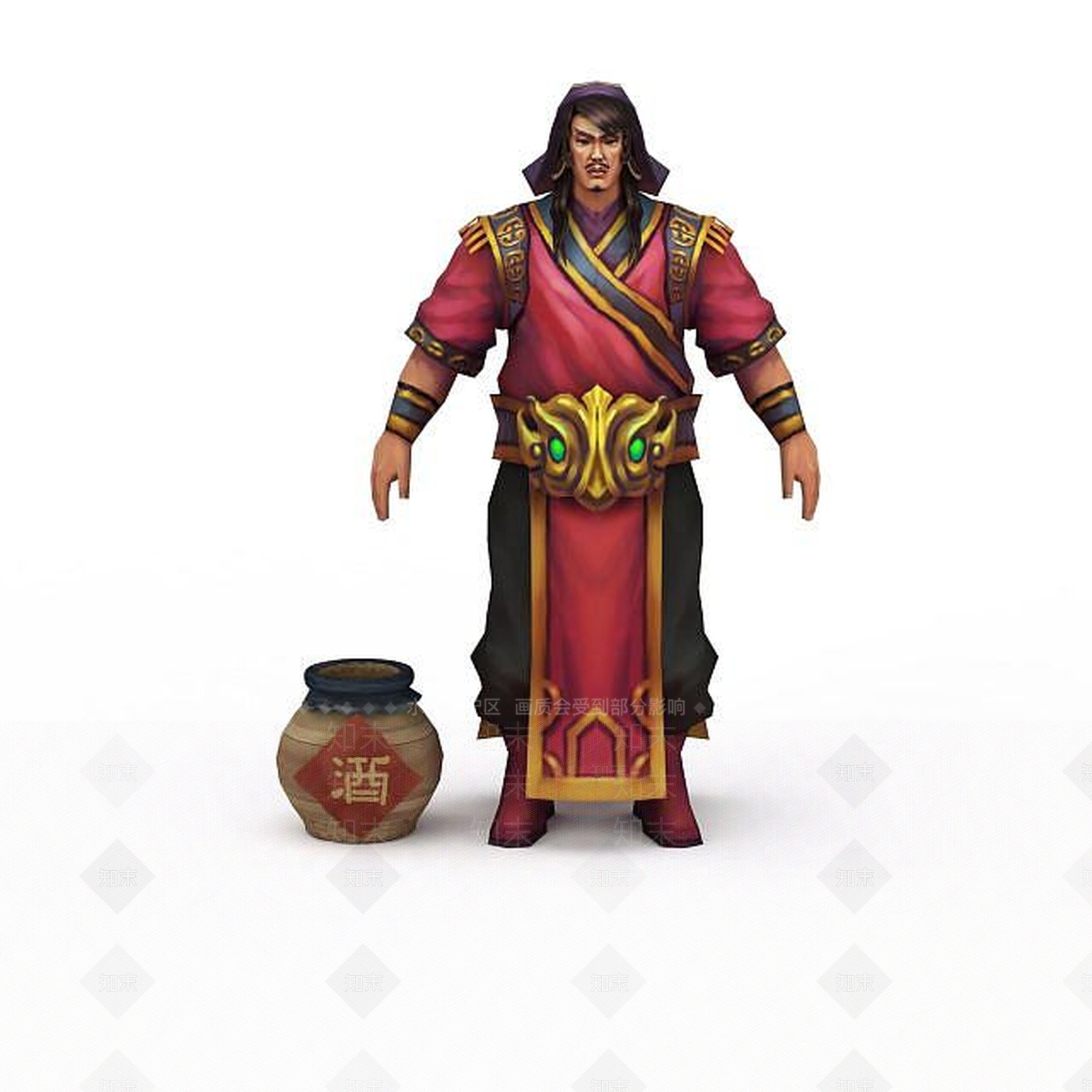 现代仙侠网游人物3D模型下载【ID:1199154942】