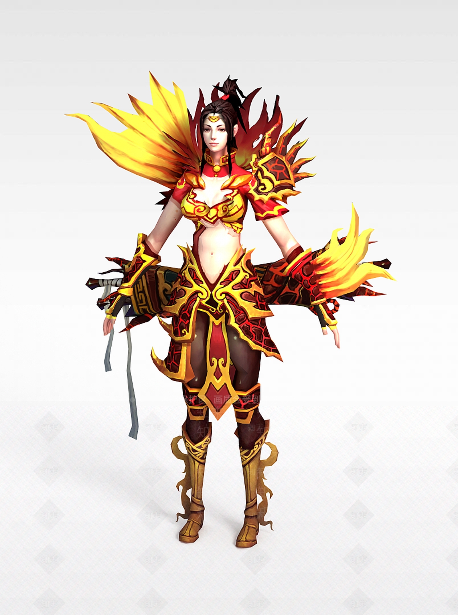 现代网游人物角色3D模型下载【ID:1199155004】