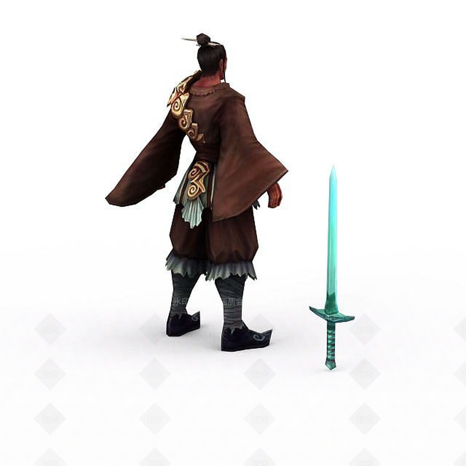 现代武侠网游角色3D模型下载【ID:1199155227】