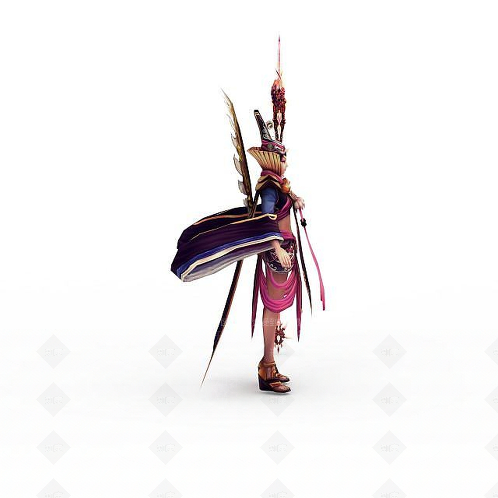 现代网游仙侠人物3D模型下载【ID:1199155861】