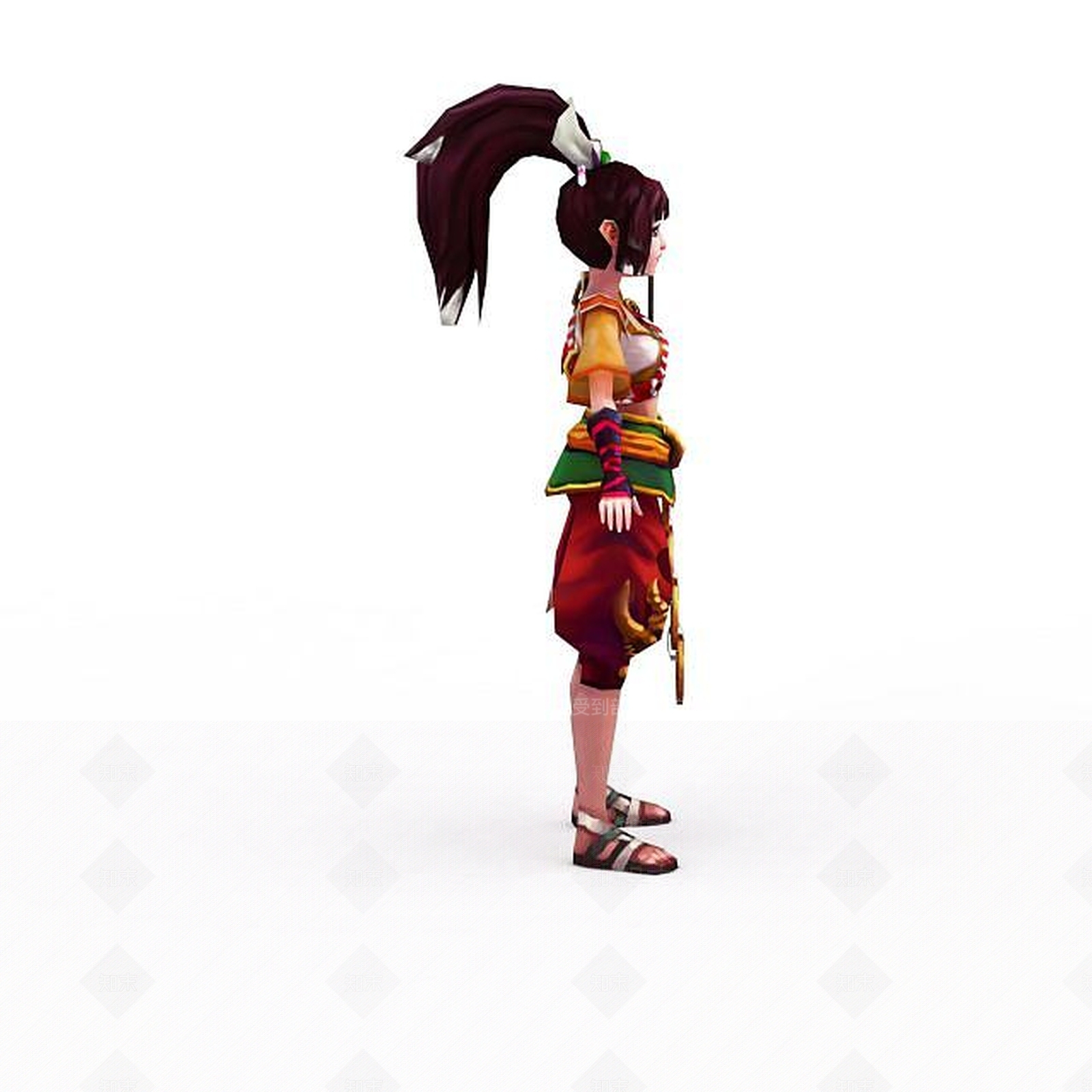 现代仙侠游戏角色3D模型下载【ID:1199156318】