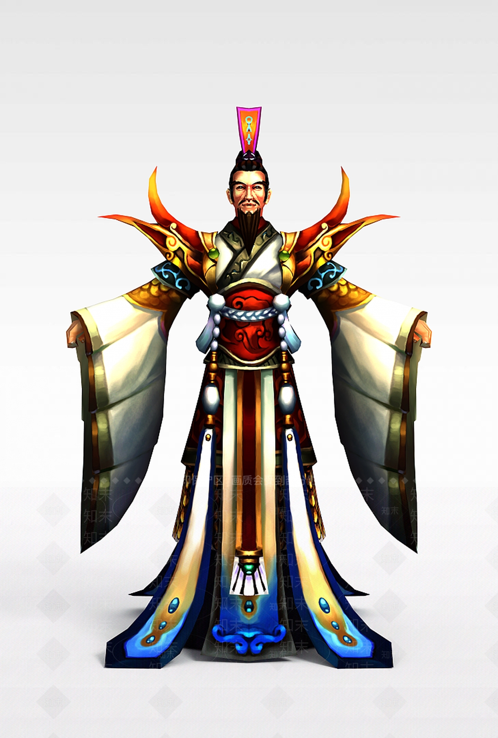 现代仙侠网游角色3D模型下载【ID:1199156697】