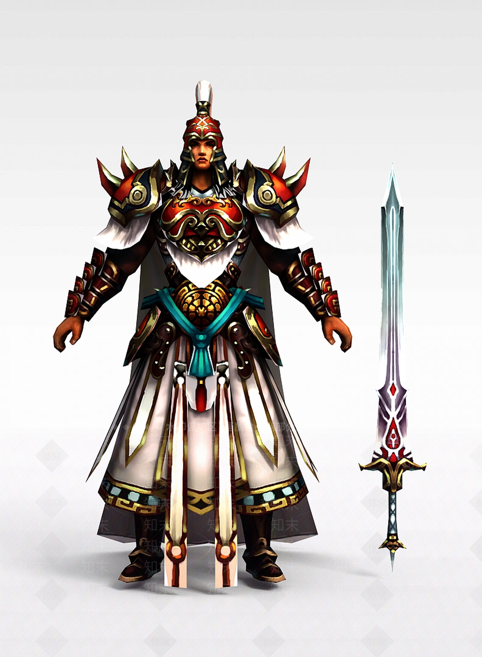 现代网游铠甲勇士3D模型下载【ID:1199156983】