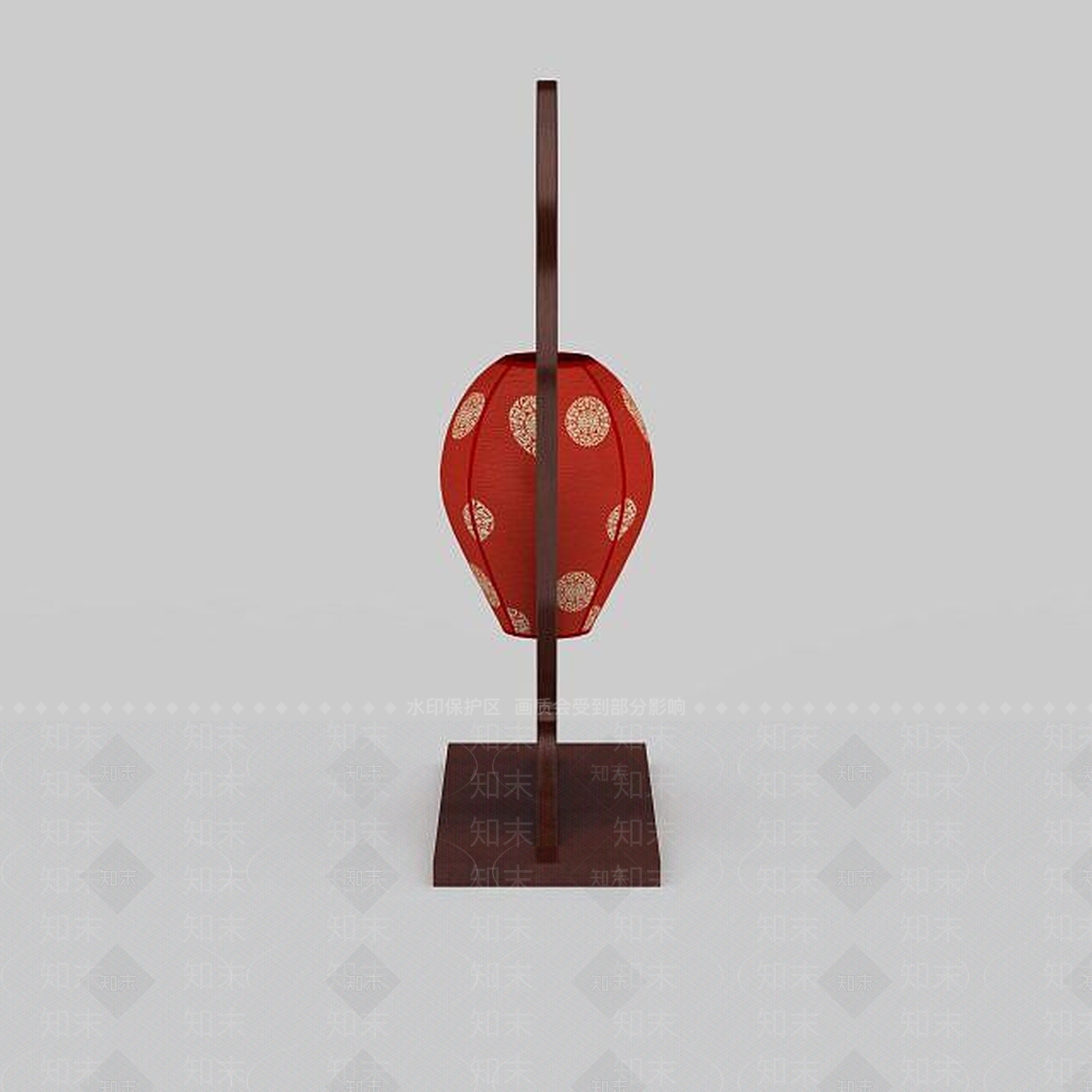 中式鱼形中式台灯3D模型下载【ID:1199157736】
