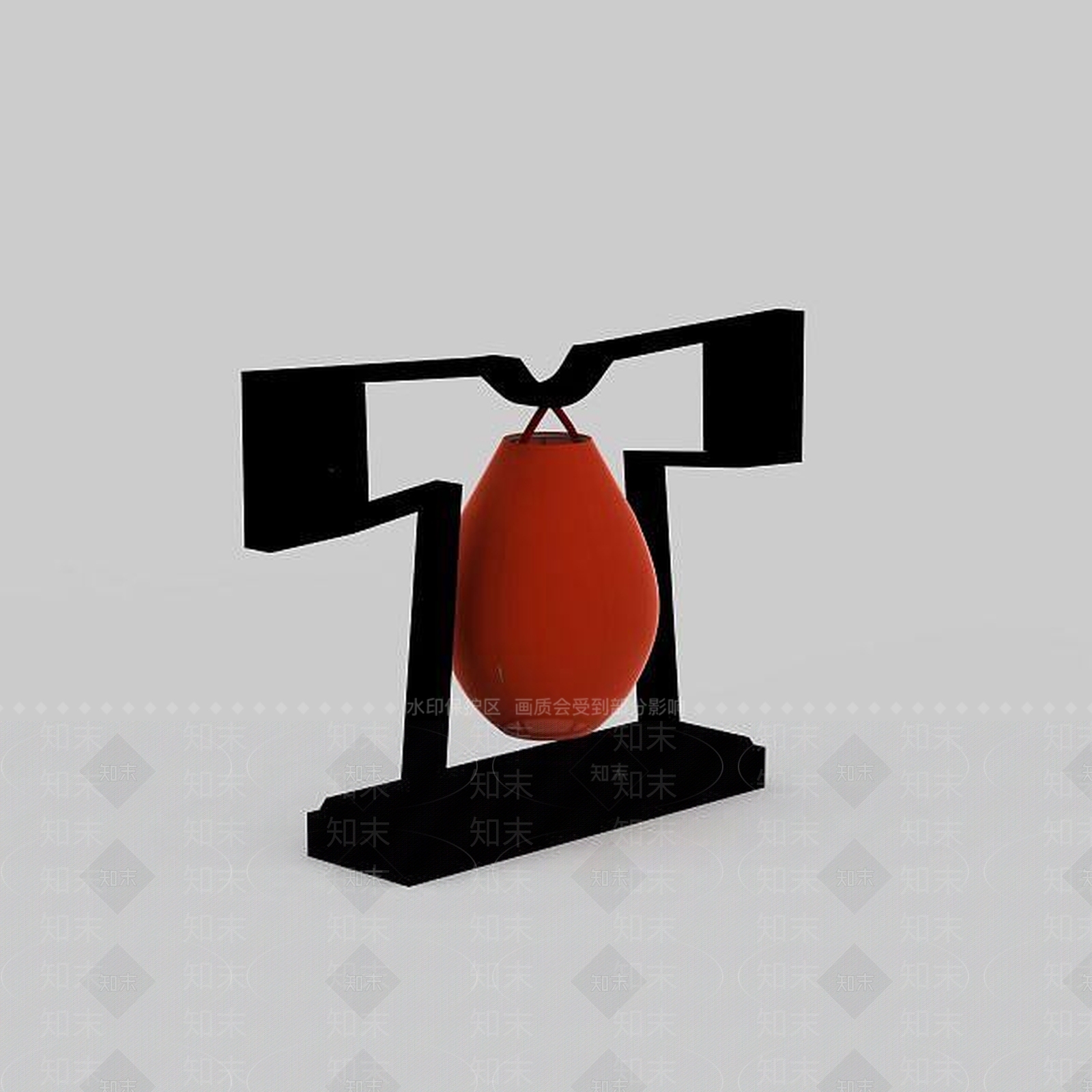 现代中国风台灯3D模型下载【ID:1199157965】