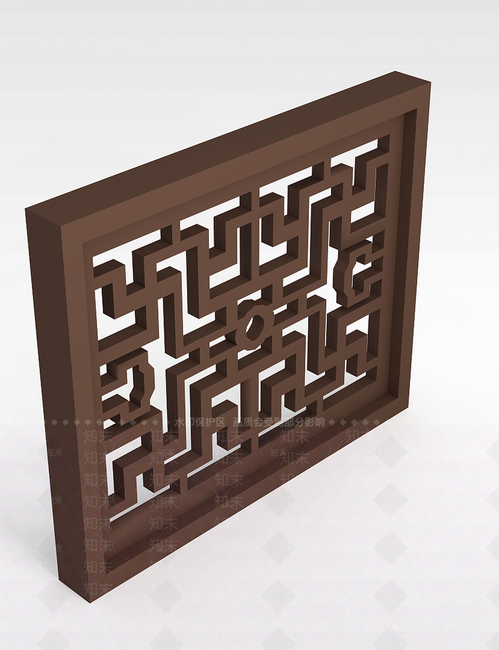 中式窗框3D模型下载【ID:1199158193】