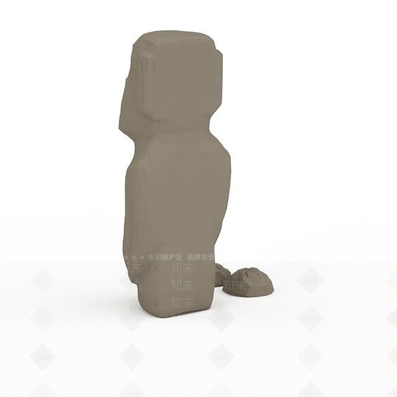 中式建筑配景3D模型下载【ID:1199158229】
