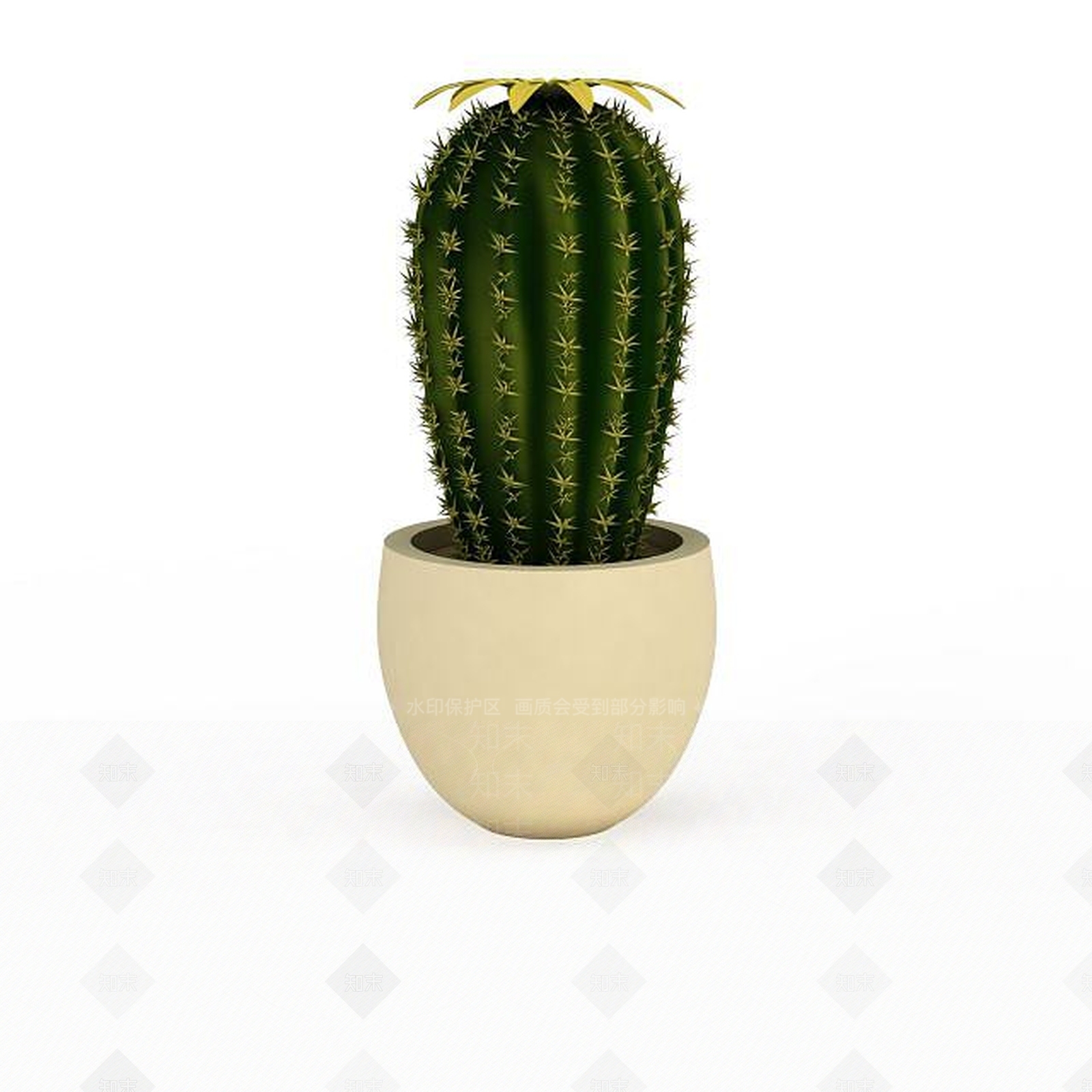 现代仙人掌3D模型下载【ID:1199158783】