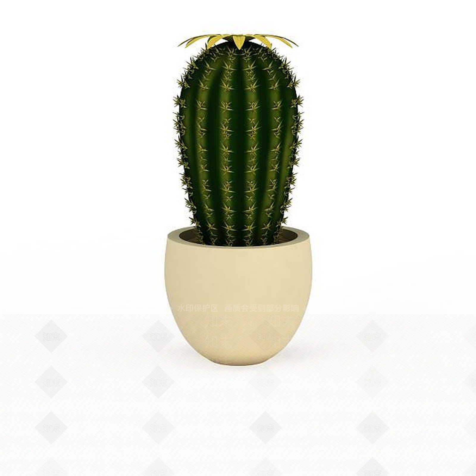 现代仙人掌3D模型下载【ID:1199158783】