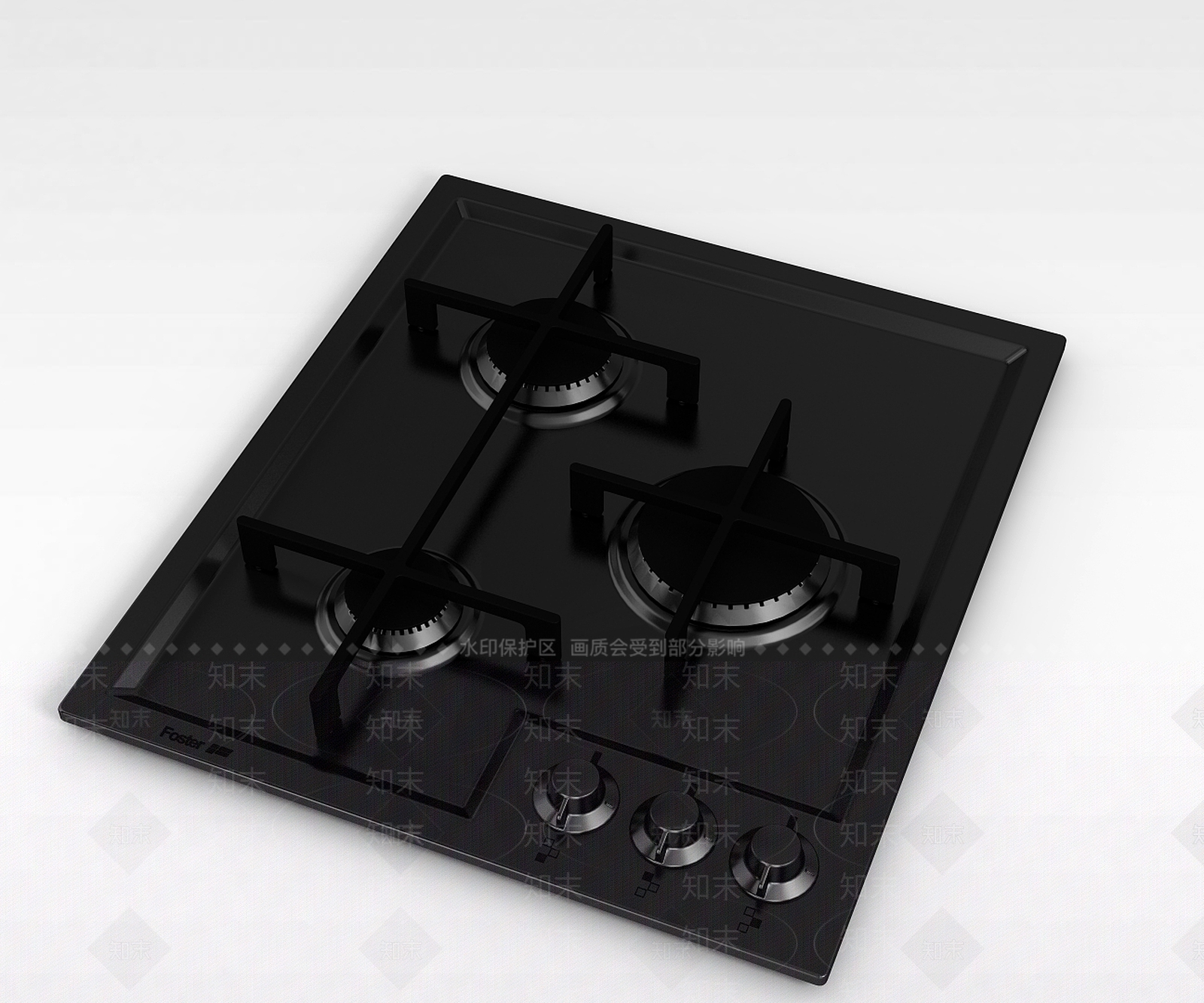 现代厨房燃气灶3D模型下载【ID:1199158818】