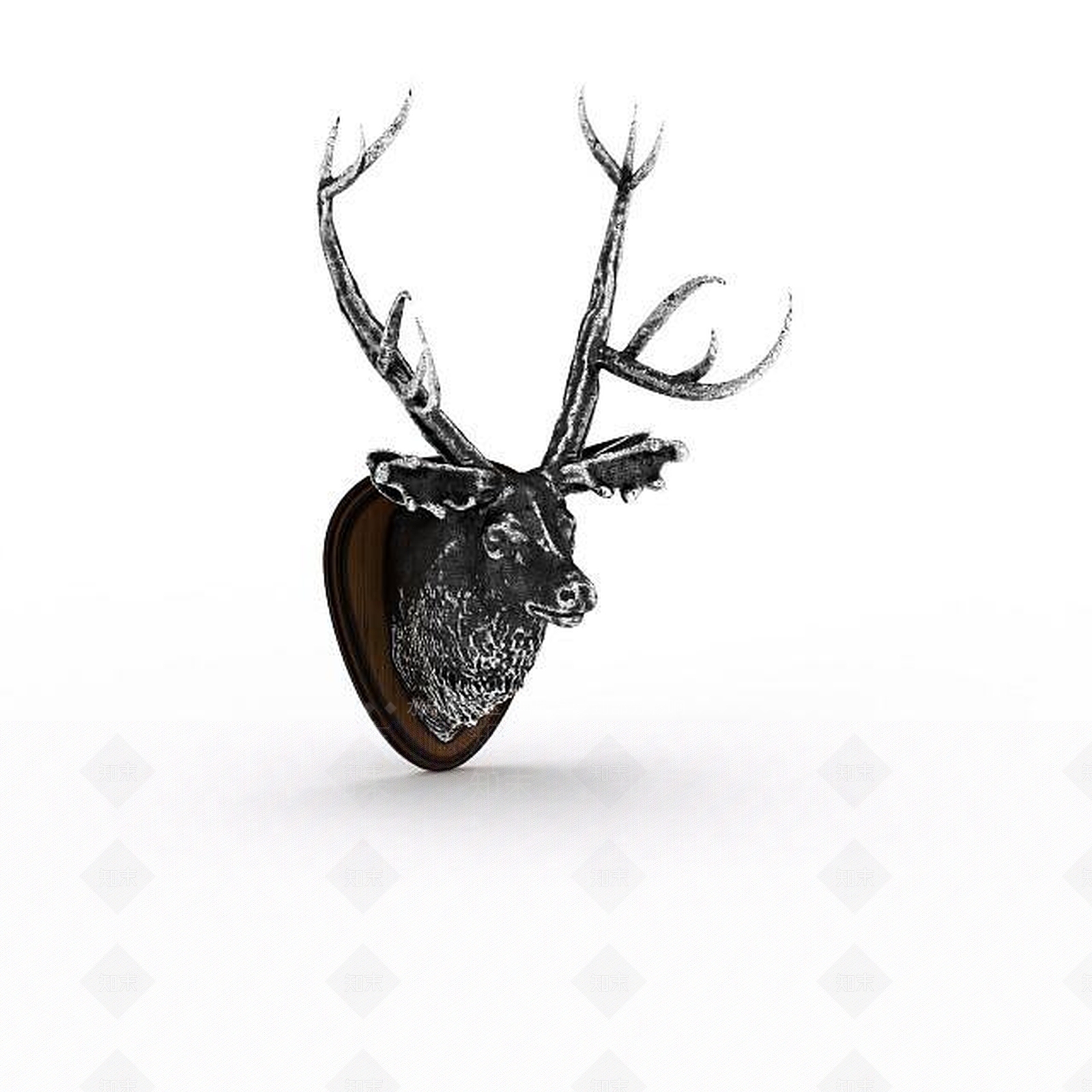 现代创意鹿角摆件3D模型下载【ID:1199159081】