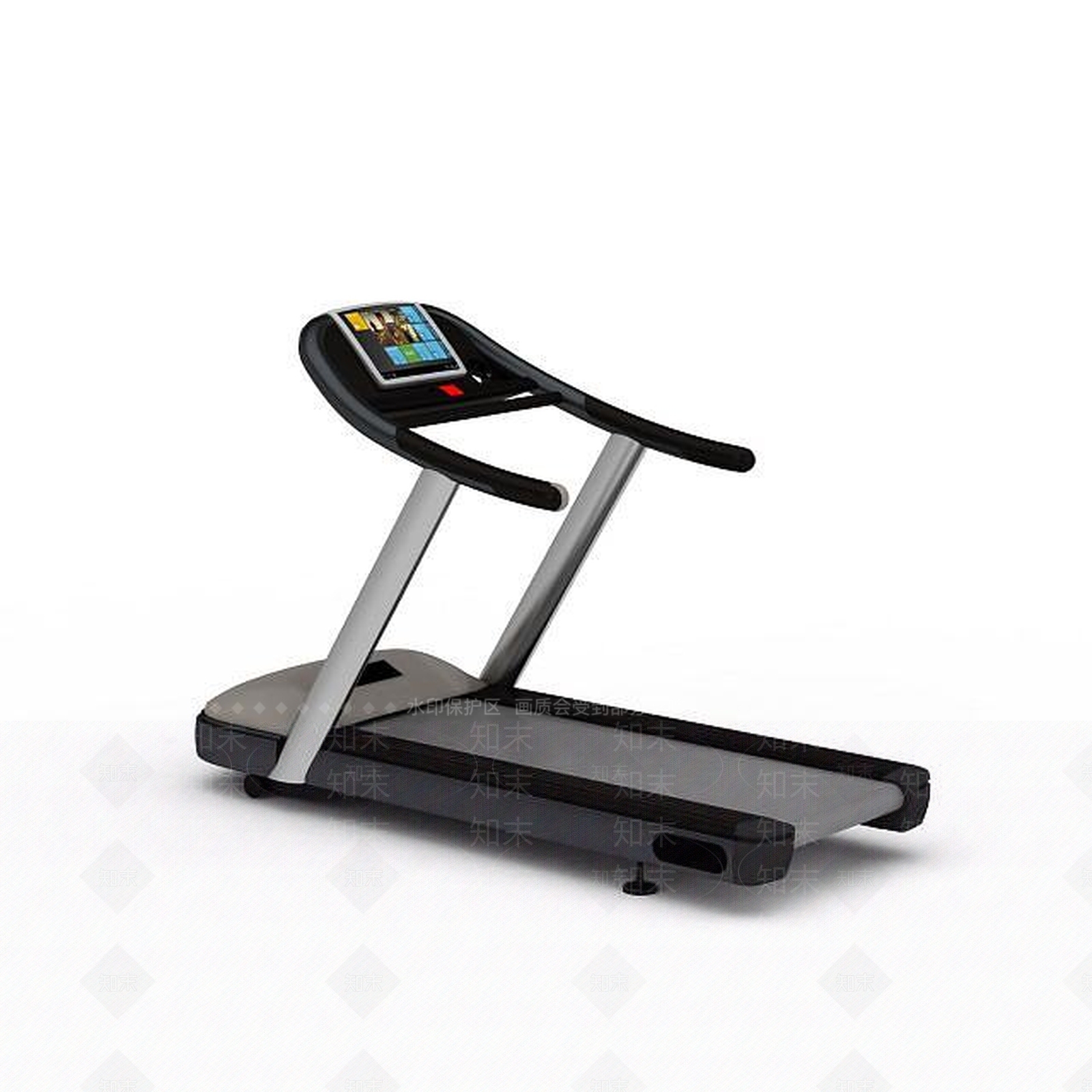 现代健身跑步机3D模型下载【ID:1199159363】