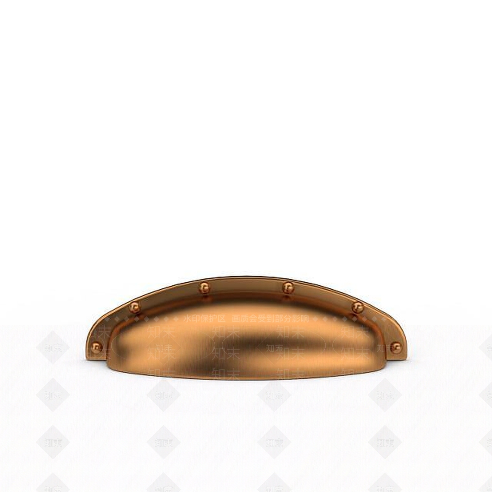 现代铜制门把手3D模型下载【ID:1199159453】