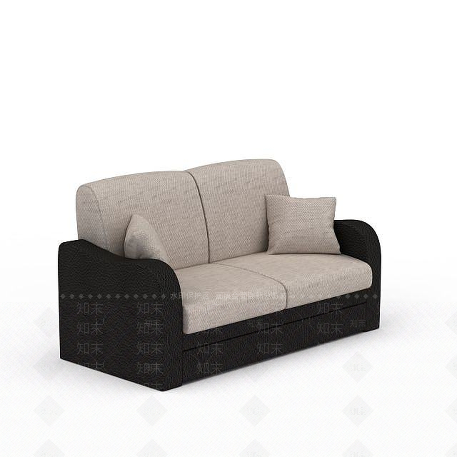 现代双人沙发3D模型下载【ID:1199159979】