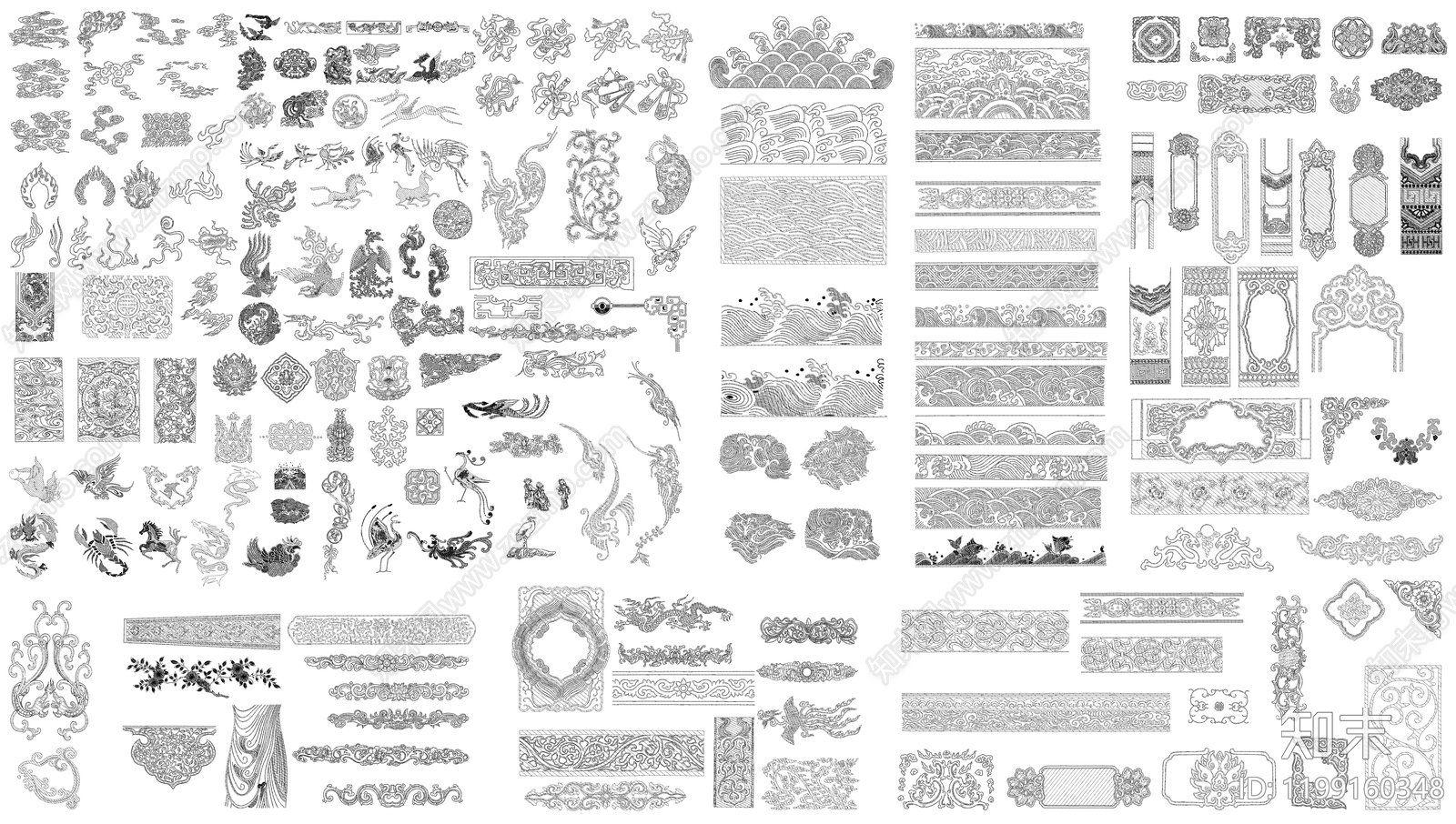 雕花施工图下载【ID:1199160348】