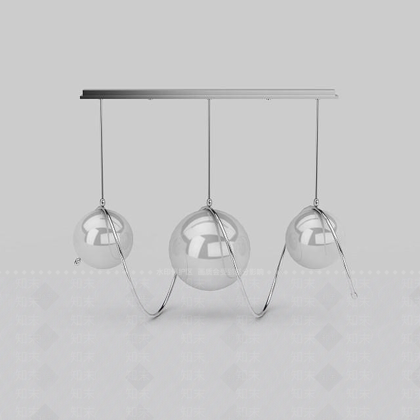 现代室内吊灯3D模型下载【ID:1199160426】