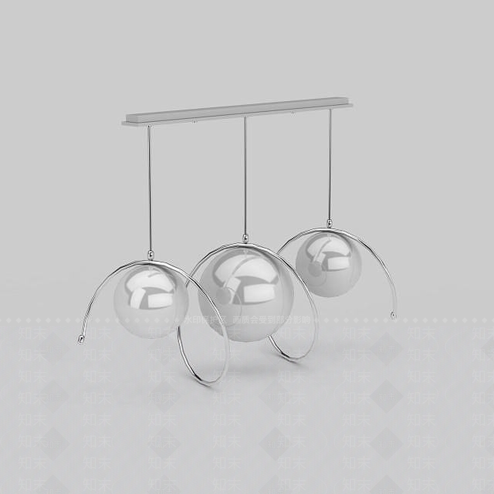 现代室内吊灯3D模型下载【ID:1199160426】