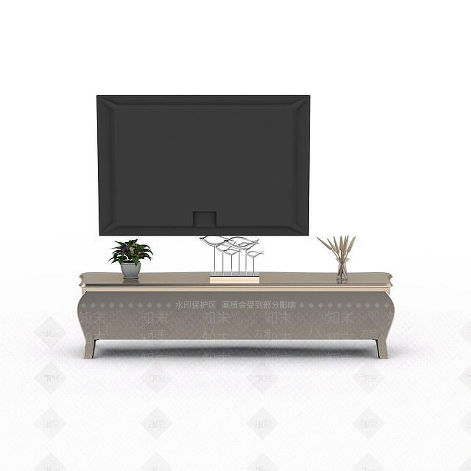 现代电视柜3D模型下载【ID:1199161751】
