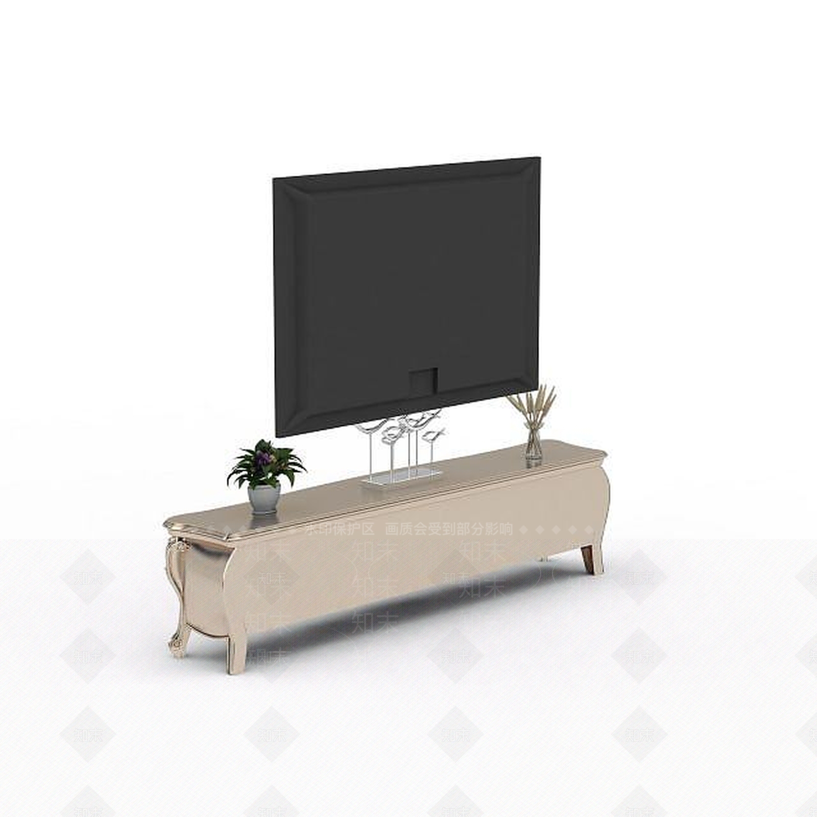 现代电视柜3D模型下载【ID:1199161751】