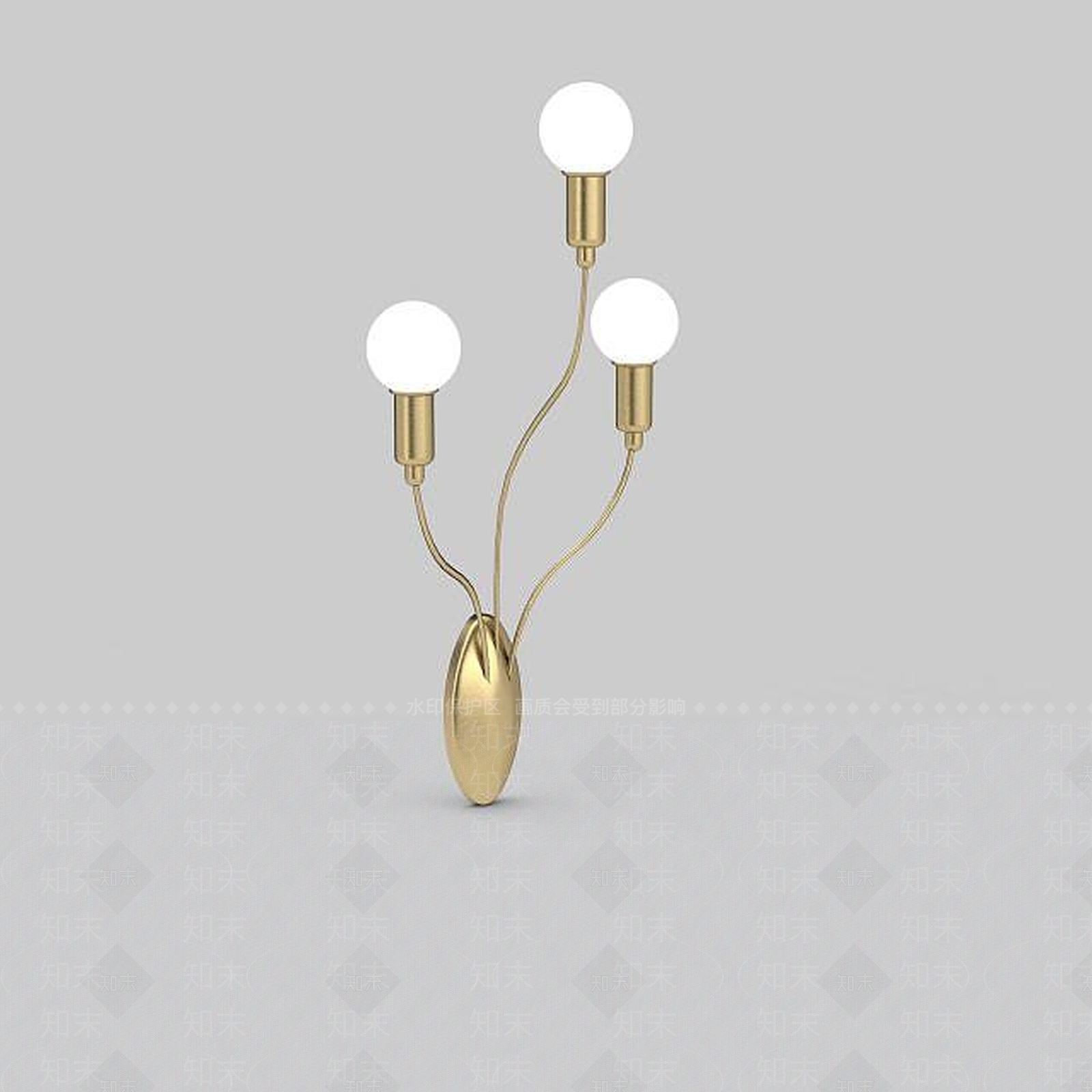 现代创意壁灯3D模型下载【ID:1199162915】