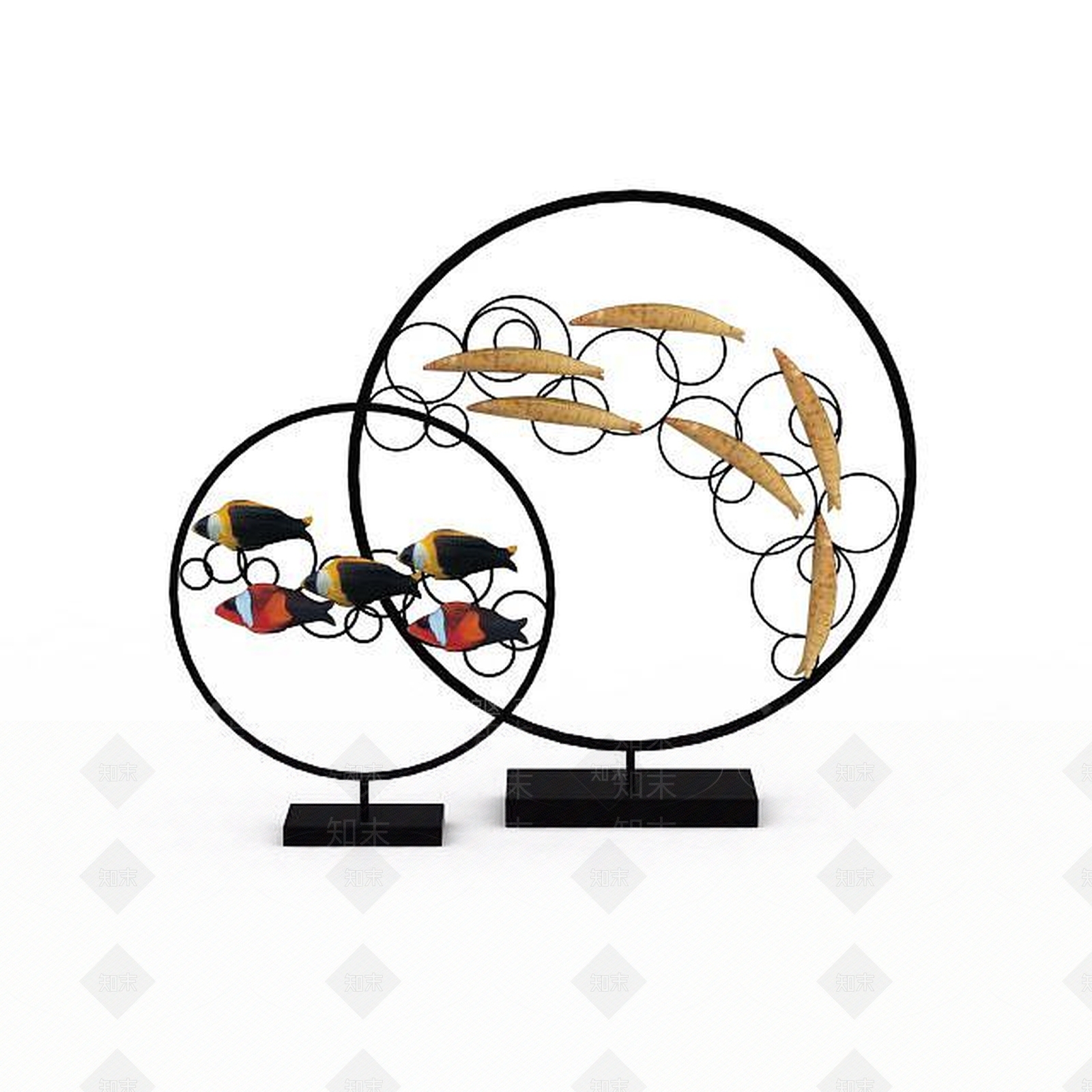 现代客厅摆件3D模型下载【ID:1199165437】