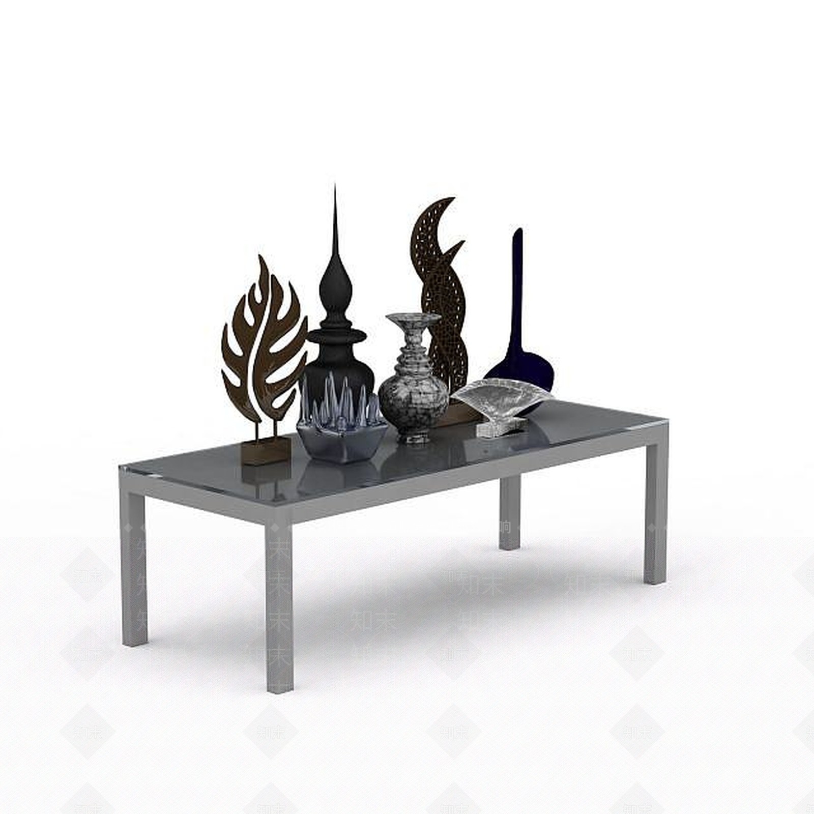 现代桌面艺术摆件3D模型下载【ID:1199166452】