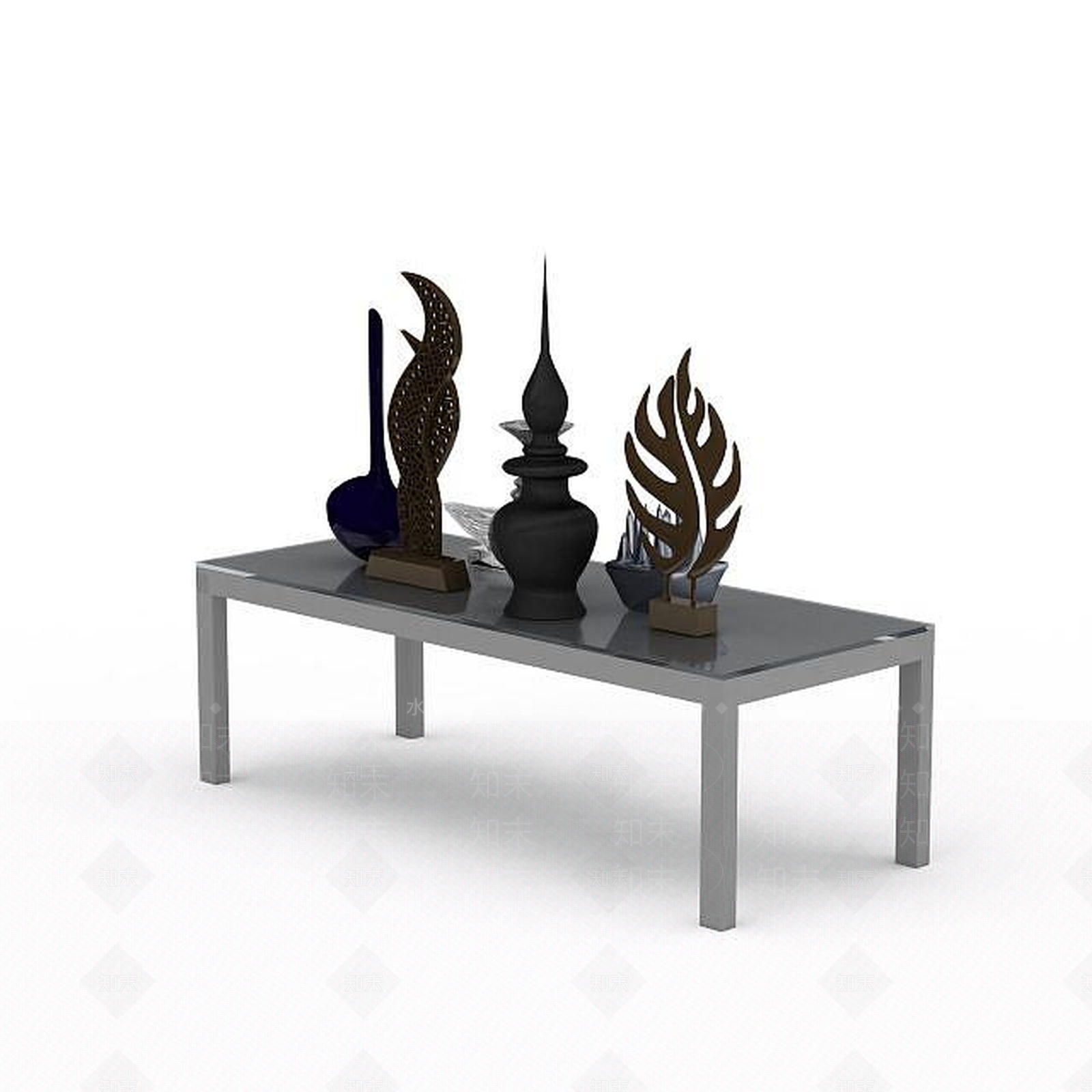 现代桌面艺术摆件3D模型下载【ID:1199166452】
