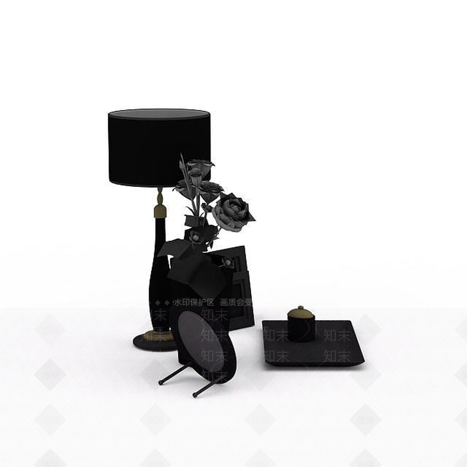 现代桌面摆件3D模型下载【ID:1199167543】