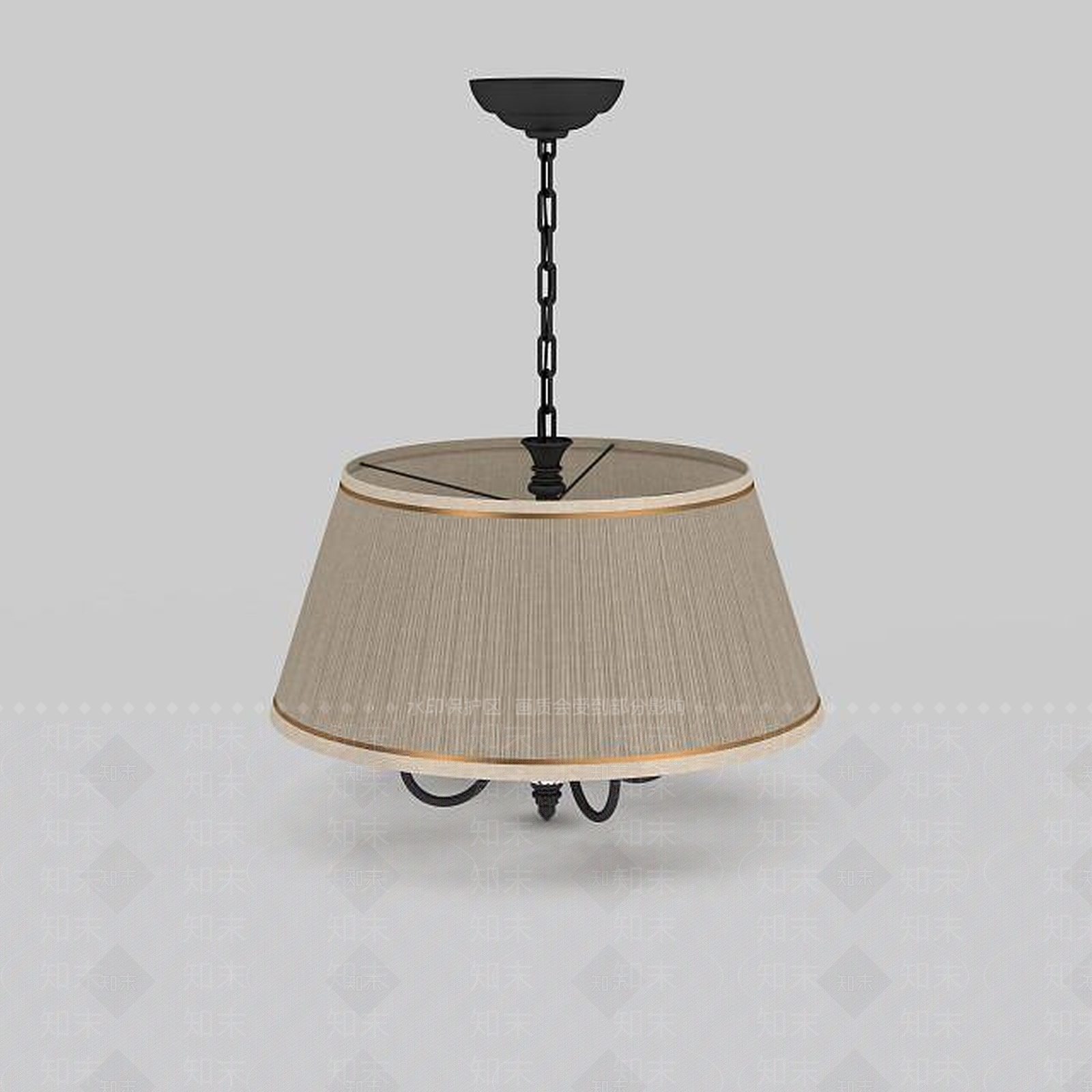 现代铁艺吊灯3D模型下载【ID:1199167698】