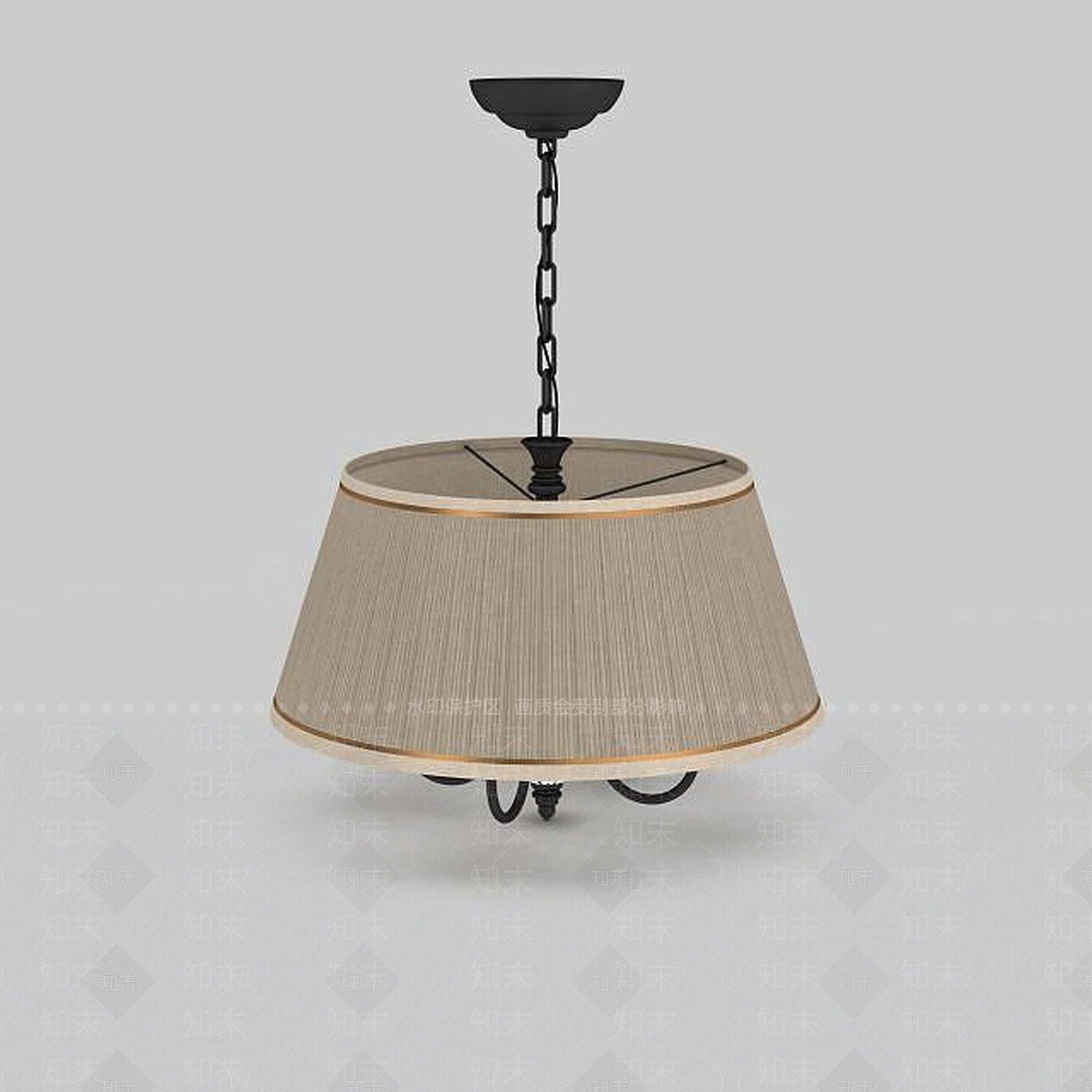 现代铁艺吊灯3D模型下载【ID:1199167698】