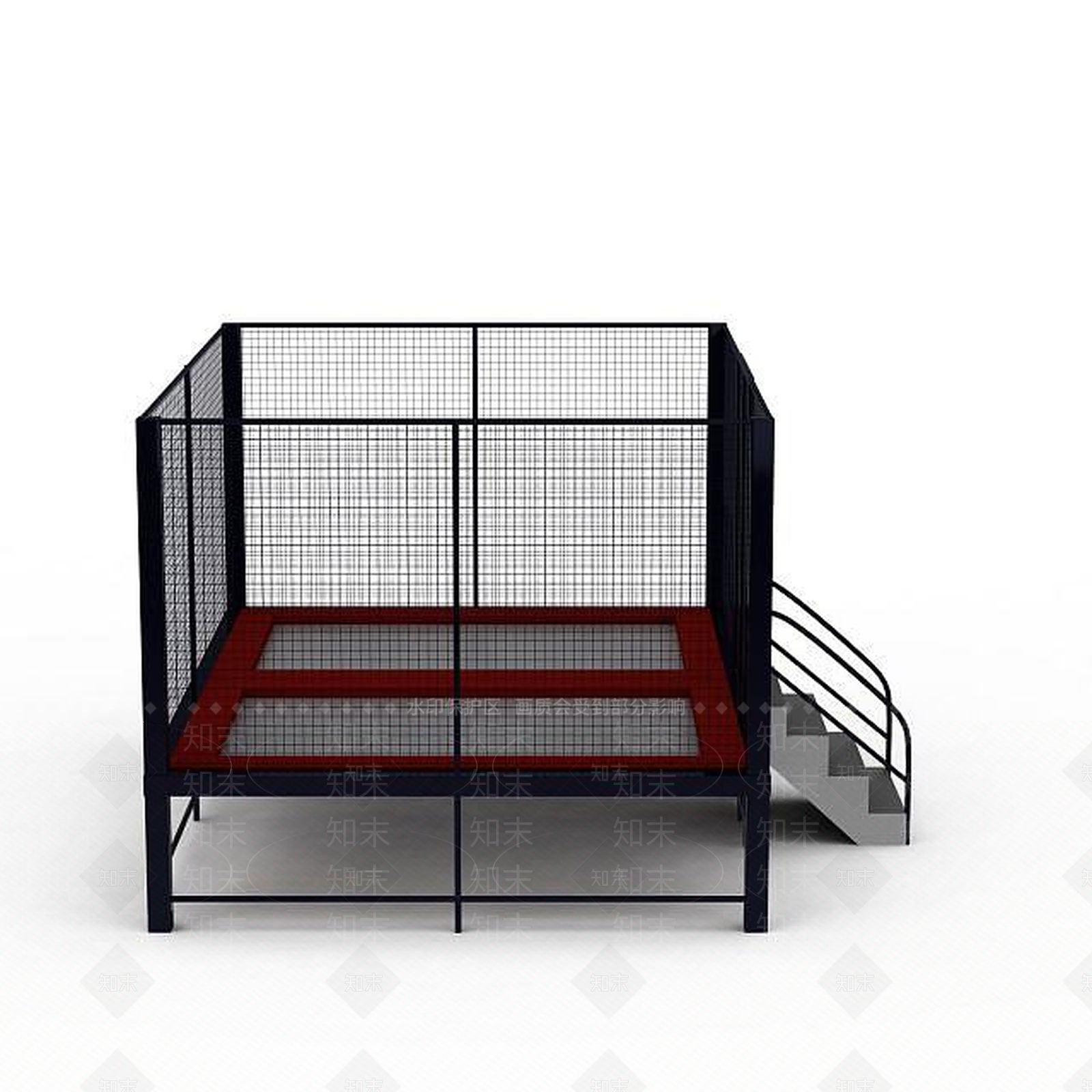 现代蹦蹦床3D模型下载【ID:1199168136】