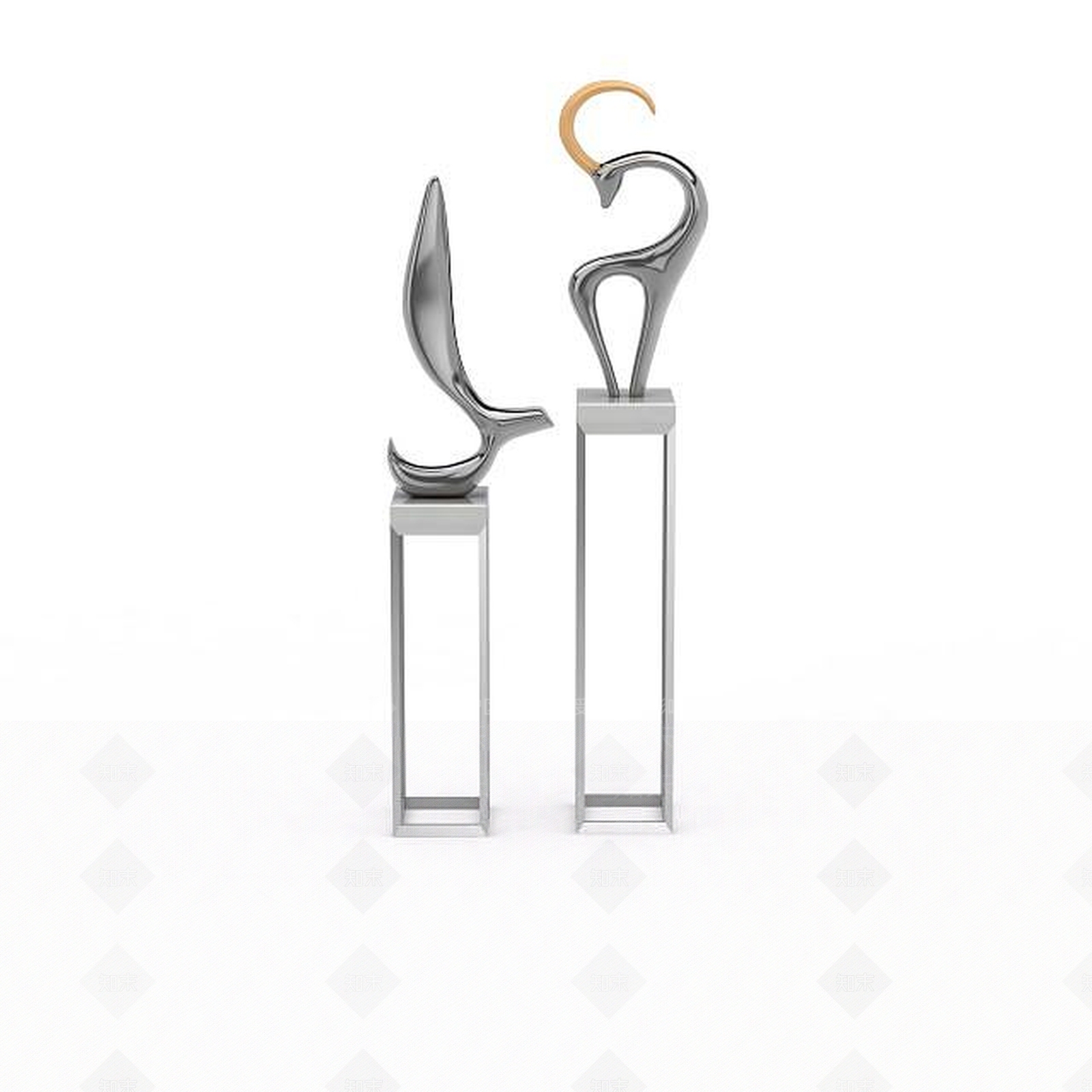 现代客厅摆件3D模型下载【ID:1199170302】