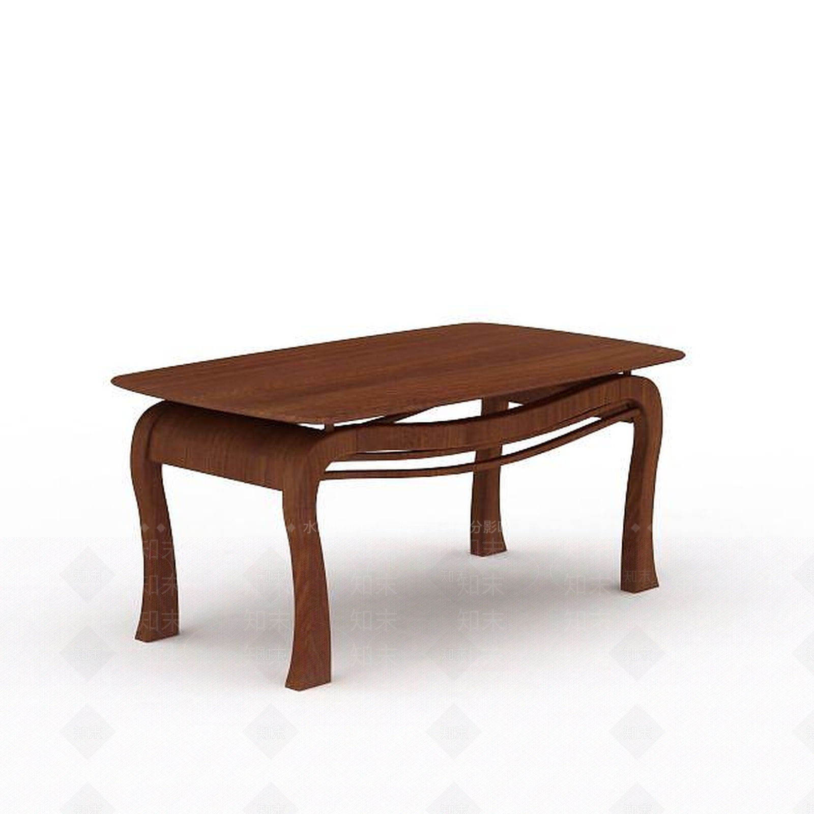 现代实木桌子3D模型下载【ID:1199171030】