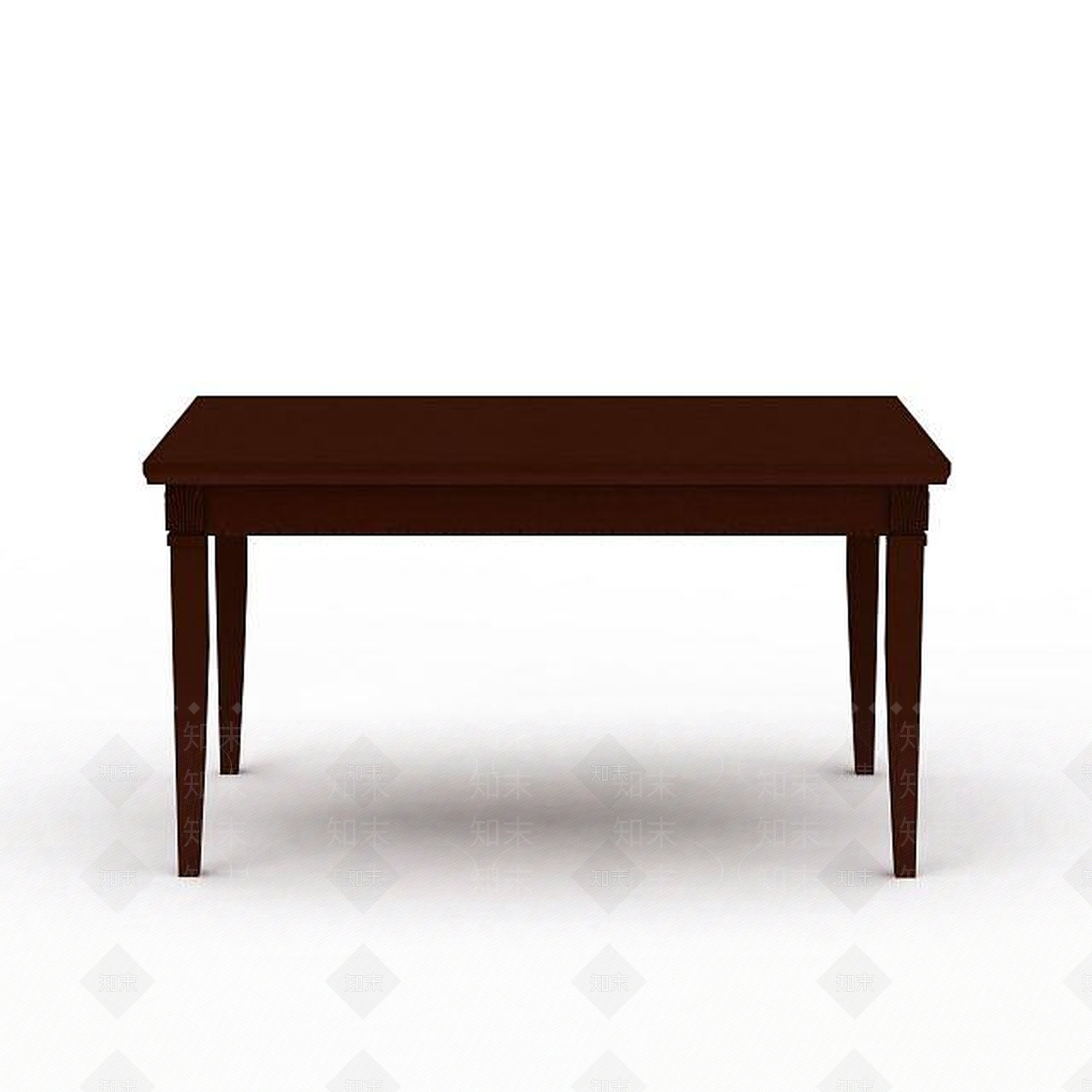 现代长条桌椅3D模型下载【ID:1199171016】
