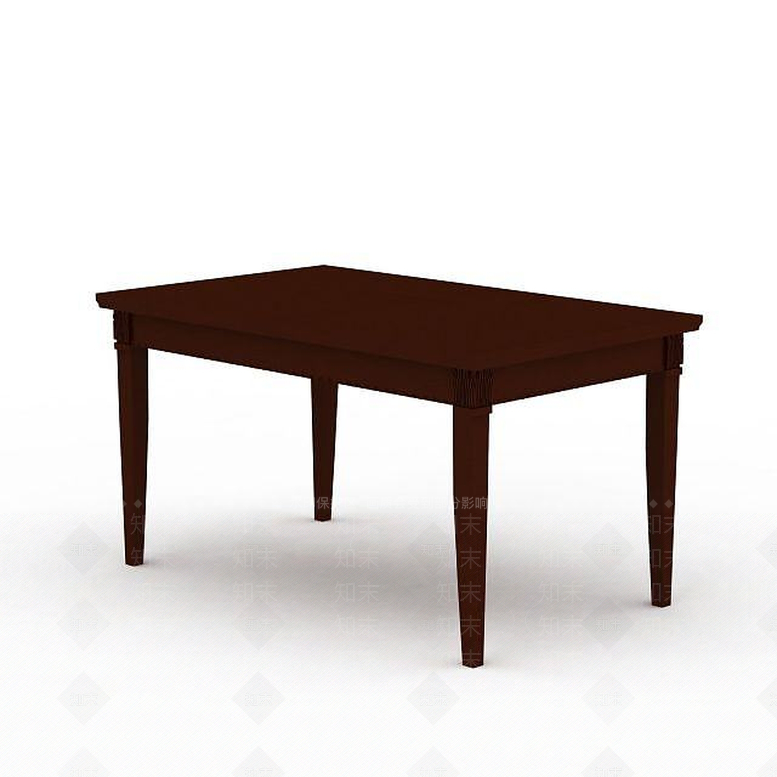 现代长条桌椅3D模型下载【ID:1199171016】