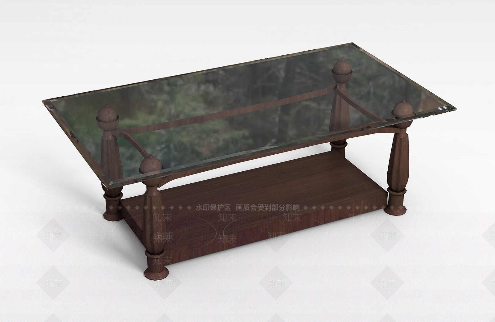 现代茶几桌3D模型下载【ID:1199171401】