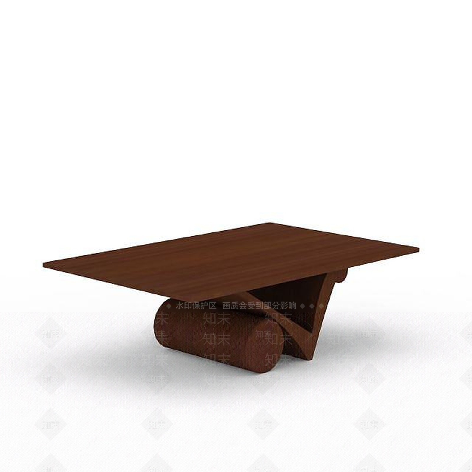 现代实木桌子3D模型下载【ID:1199171596】