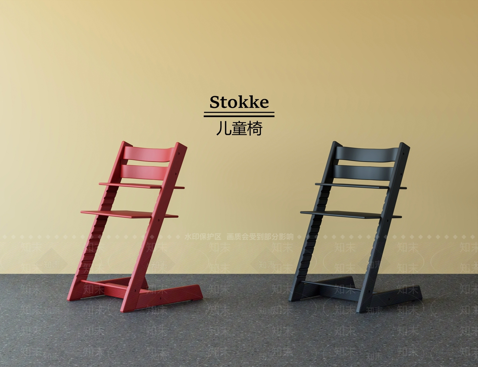 现代北欧餐椅SU模型下载【ID:1199171829】