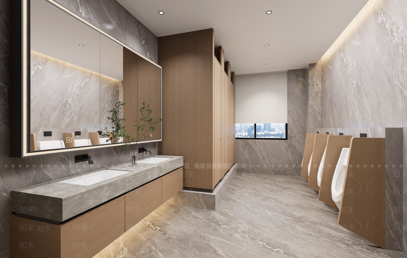 现代公共卫生间SU模型下载【ID:1199172378】