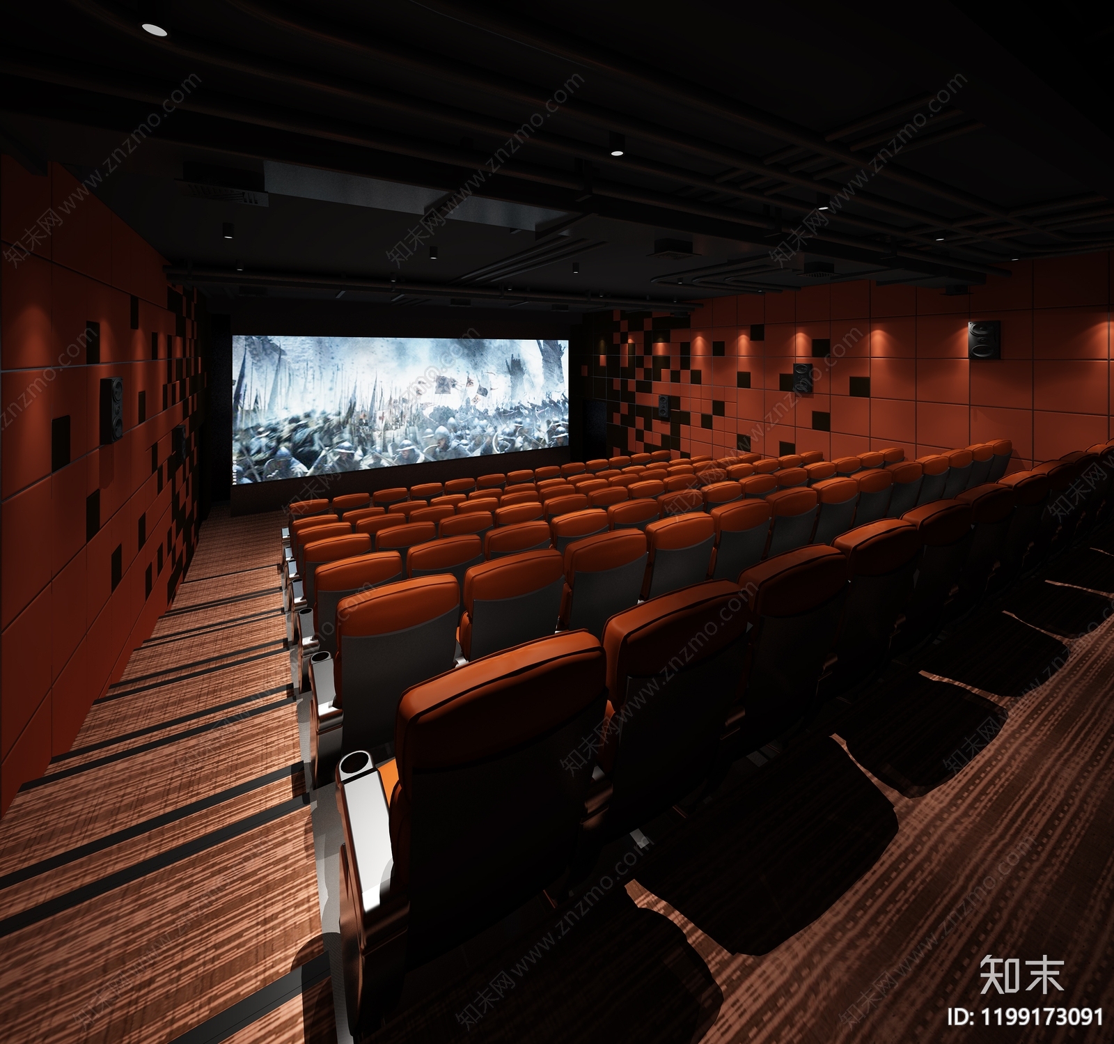 现代电影院cad施工图下载【ID:1199173091】