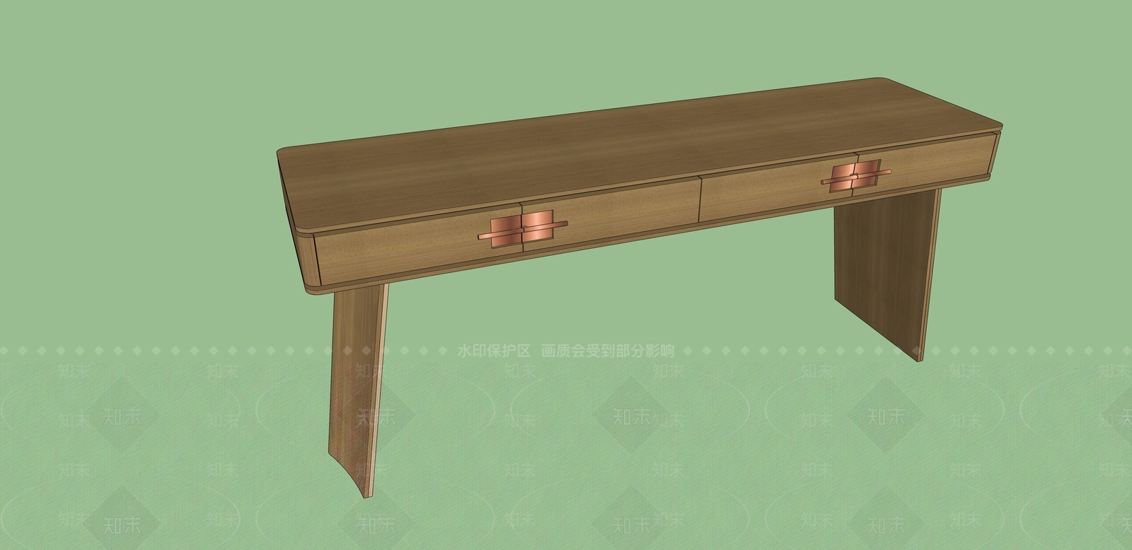 现代轻奢梳妆台SU模型下载【ID:1199172735】