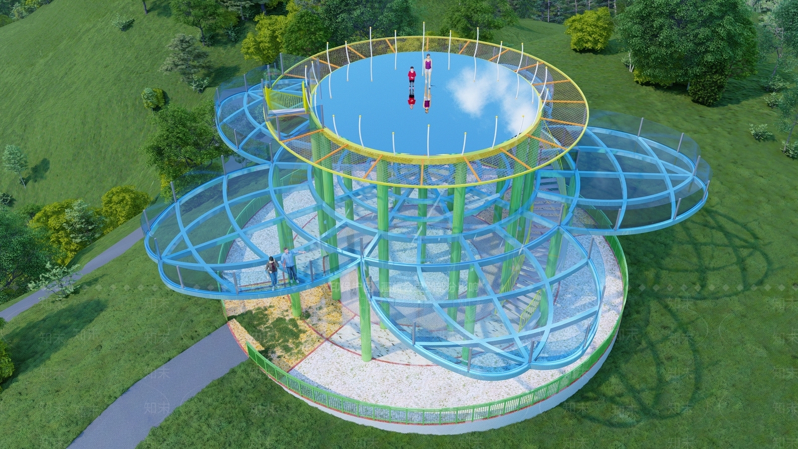 现代观景平台3D模型下载【ID:1199173174】