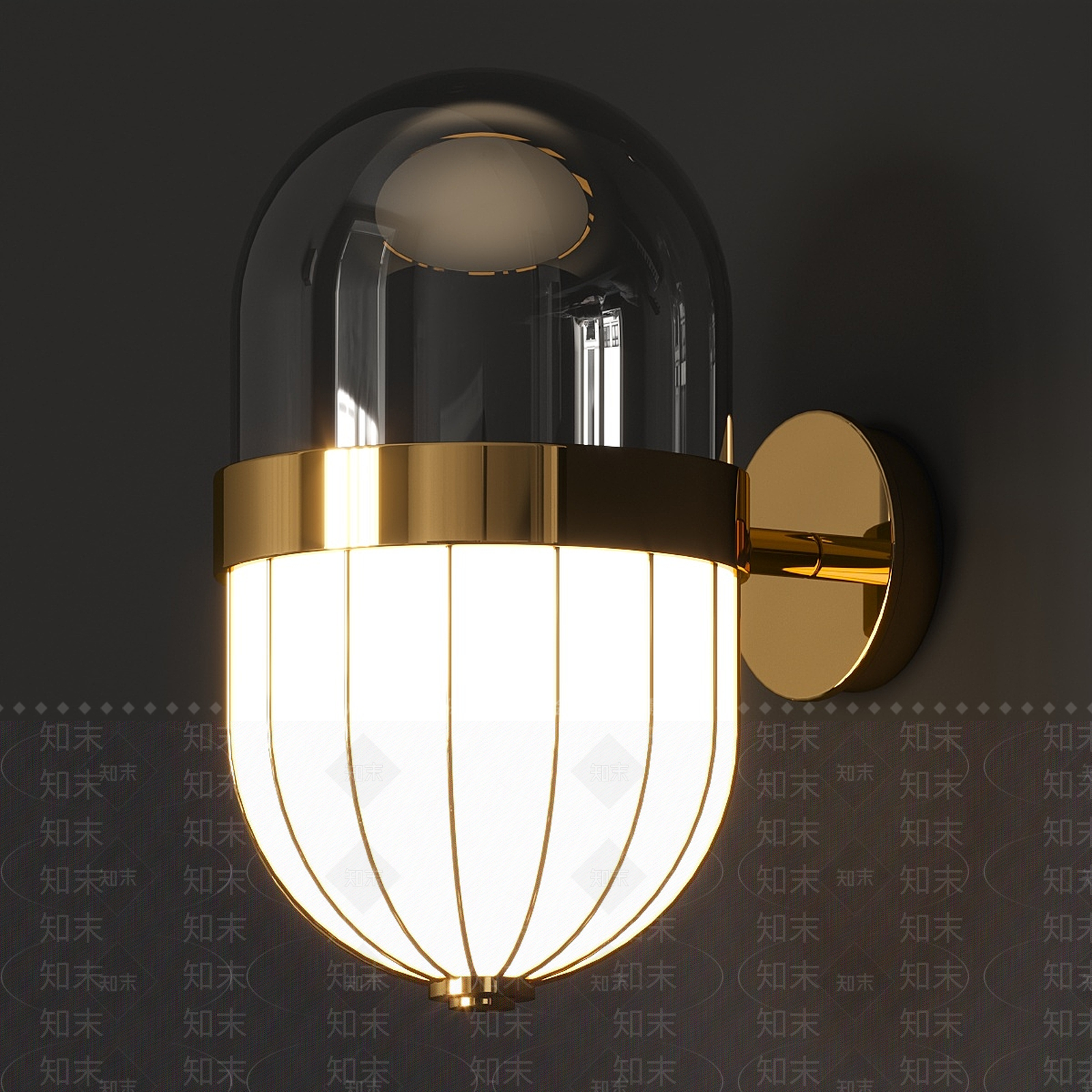 现代轻奢壁灯3D模型下载【ID:1199179086】