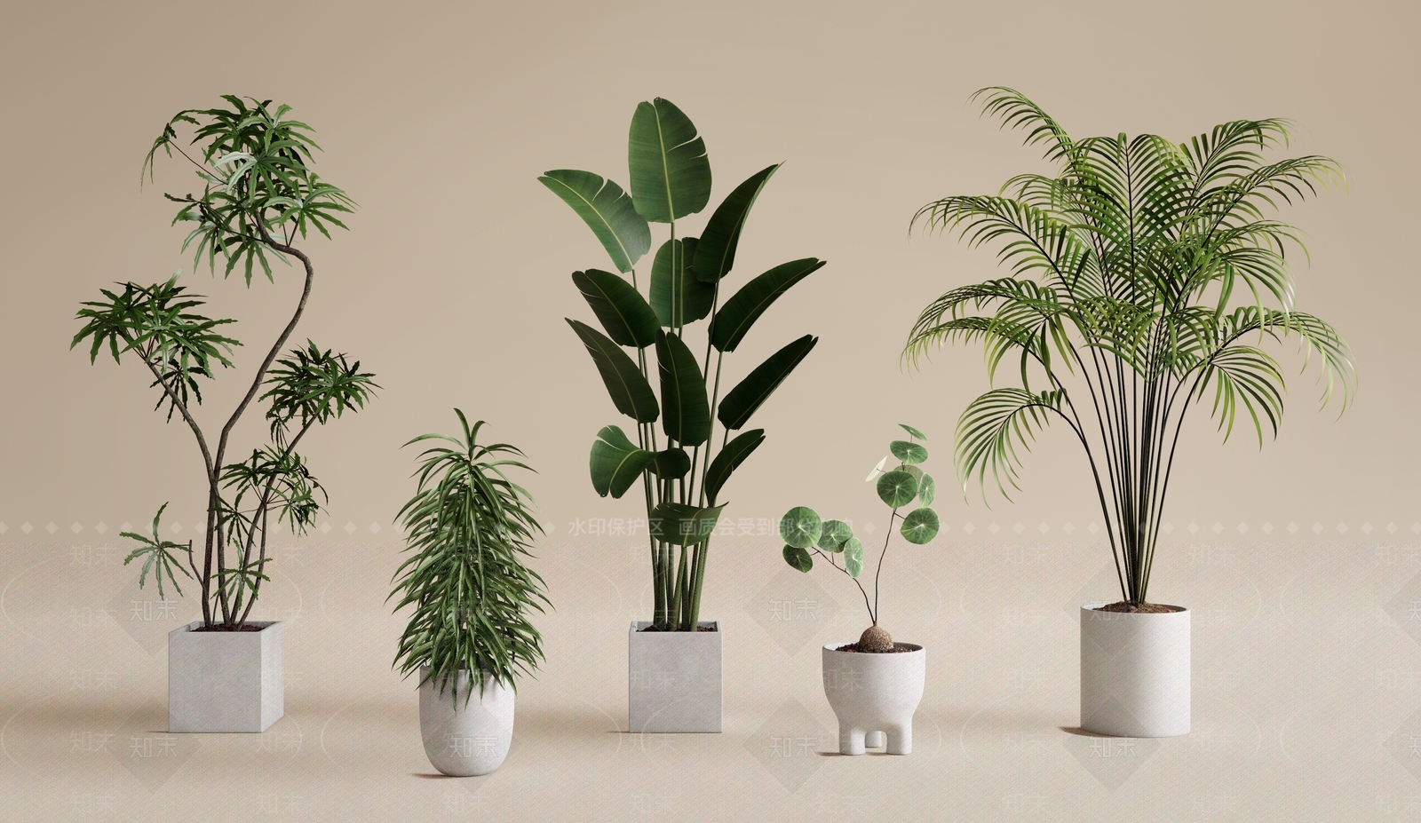 盆栽3D模型下载【ID:1199182074】