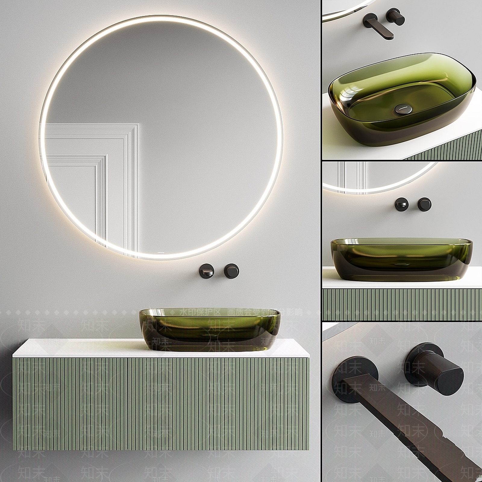 洗手台3D模型下载【ID:1199183803】