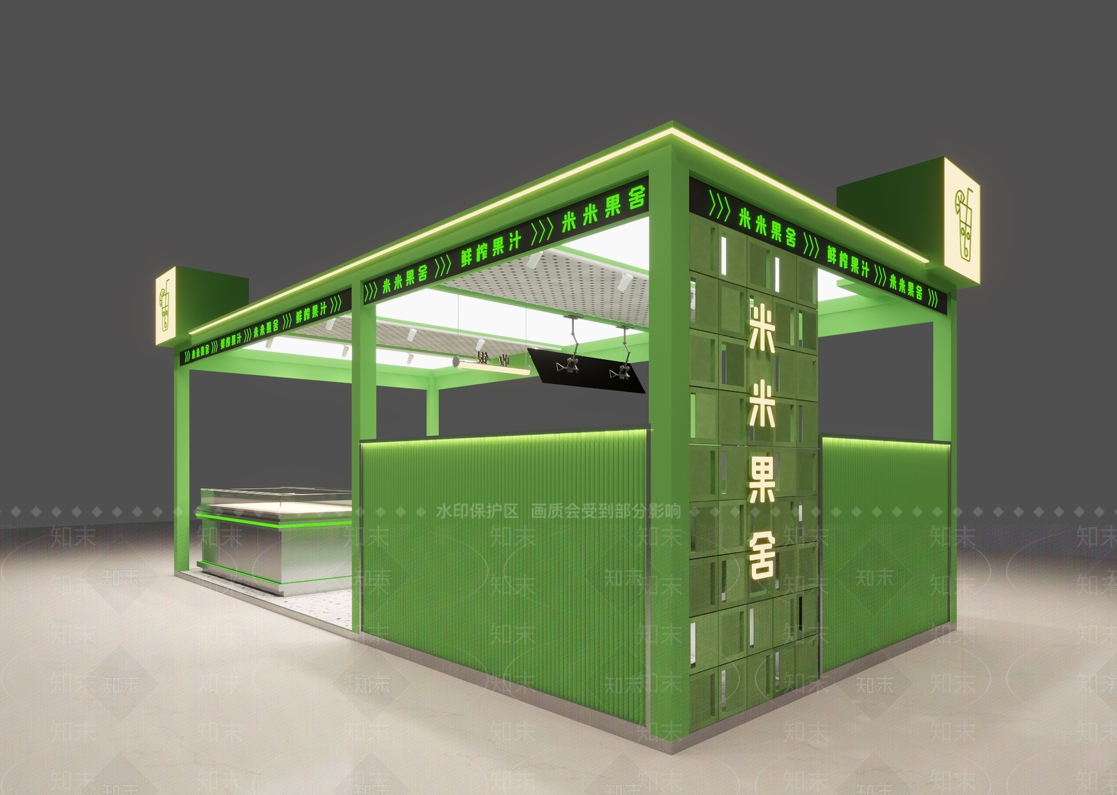 现代简约商场3D模型下载【ID:1199220800】