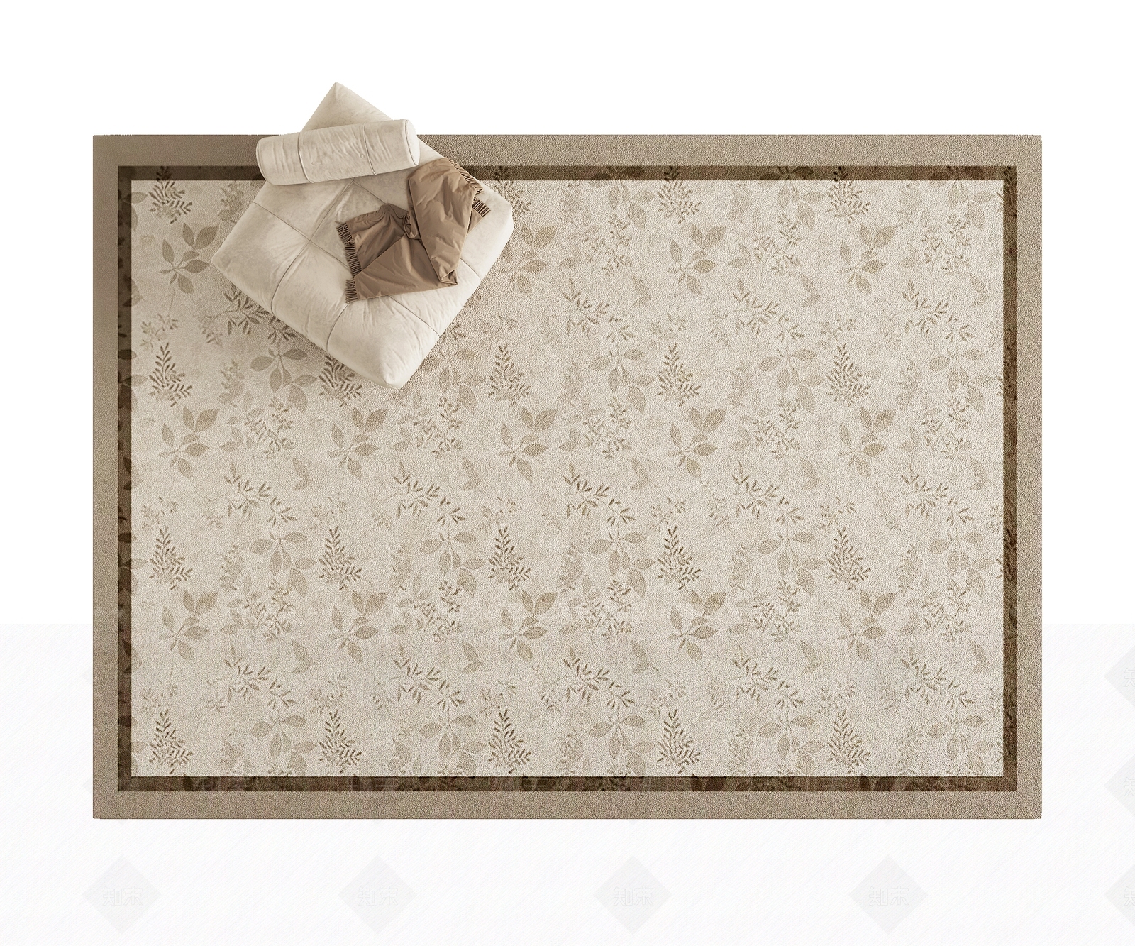 美式法式地毯3D模型下载【ID:1199222857】