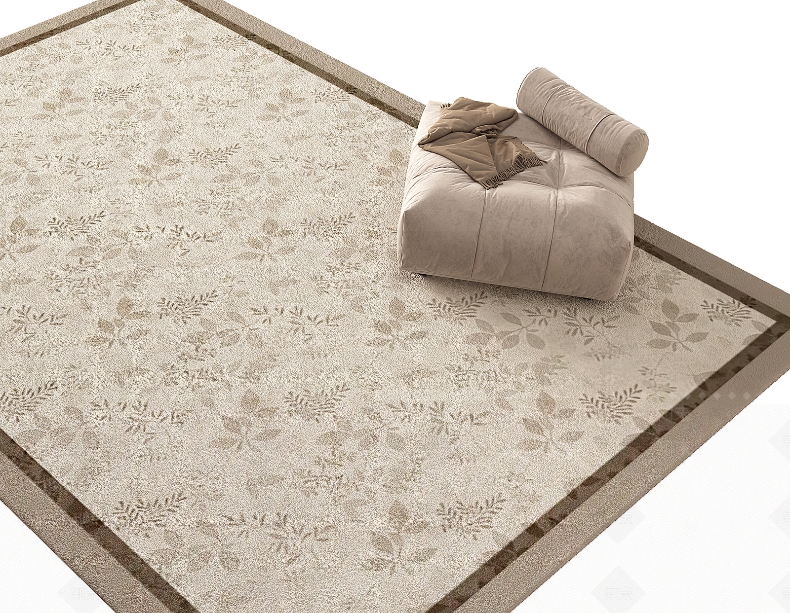 美式法式地毯3D模型下载【ID:1199222857】